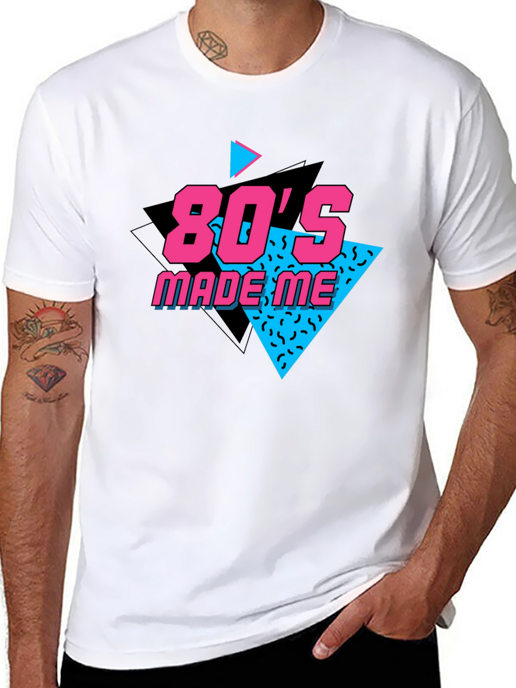 80s Made Me Black T-Shirt