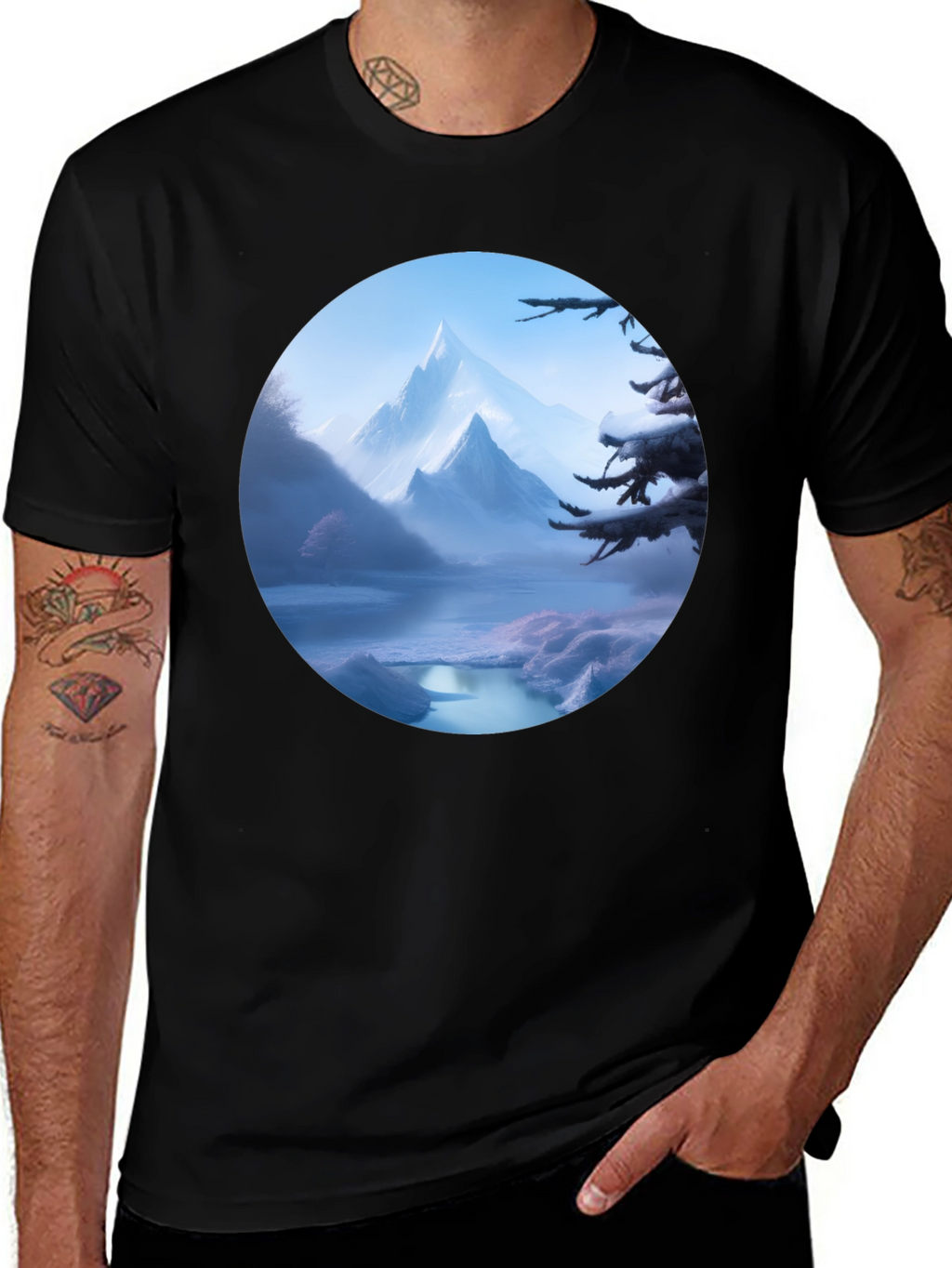 Scenic Mountain Vista Graphic Tee