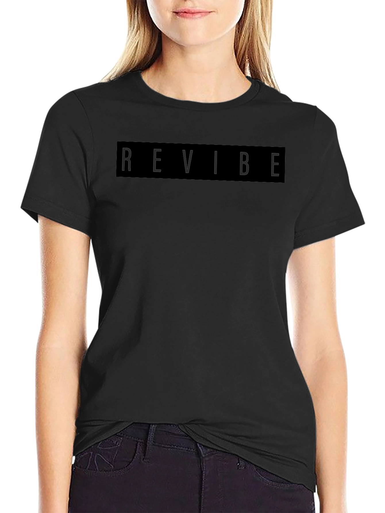 Revibe Black Graphic Tee - Mens Casual Fashion