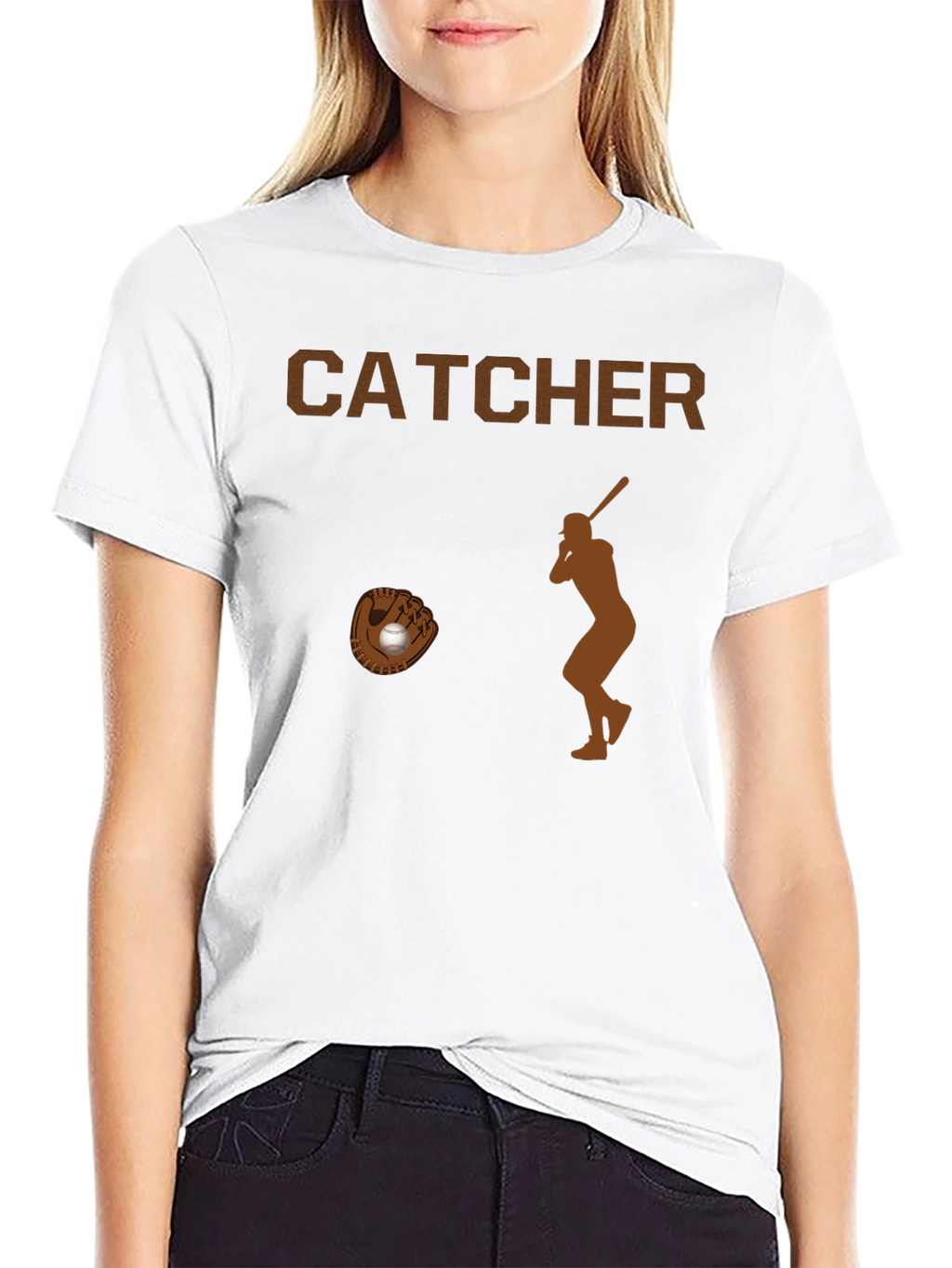 Catcher Baseball Graphic T-Shirt