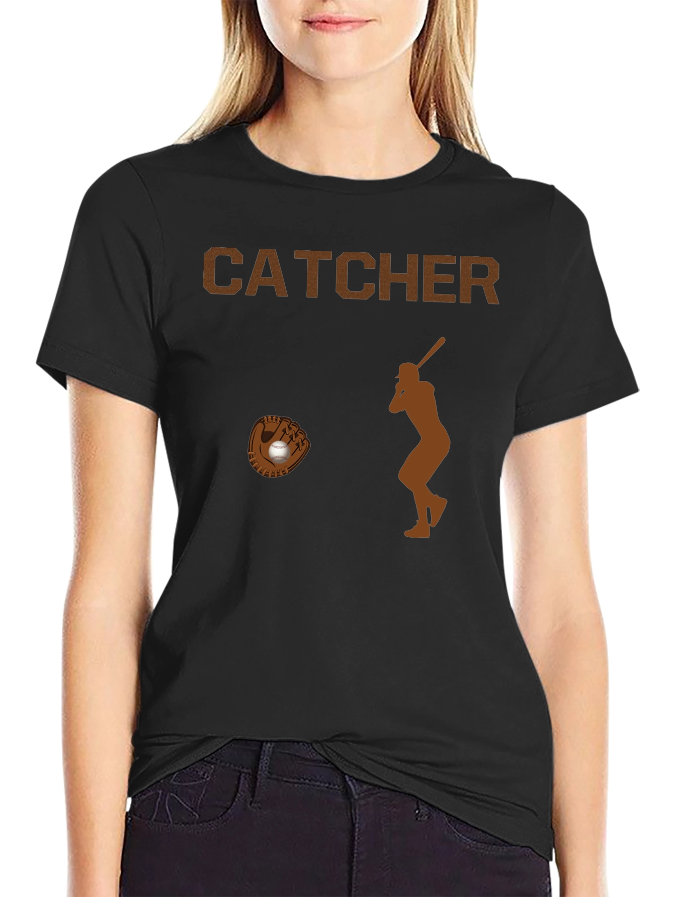 Catcher Baseball Graphic T-Shirt