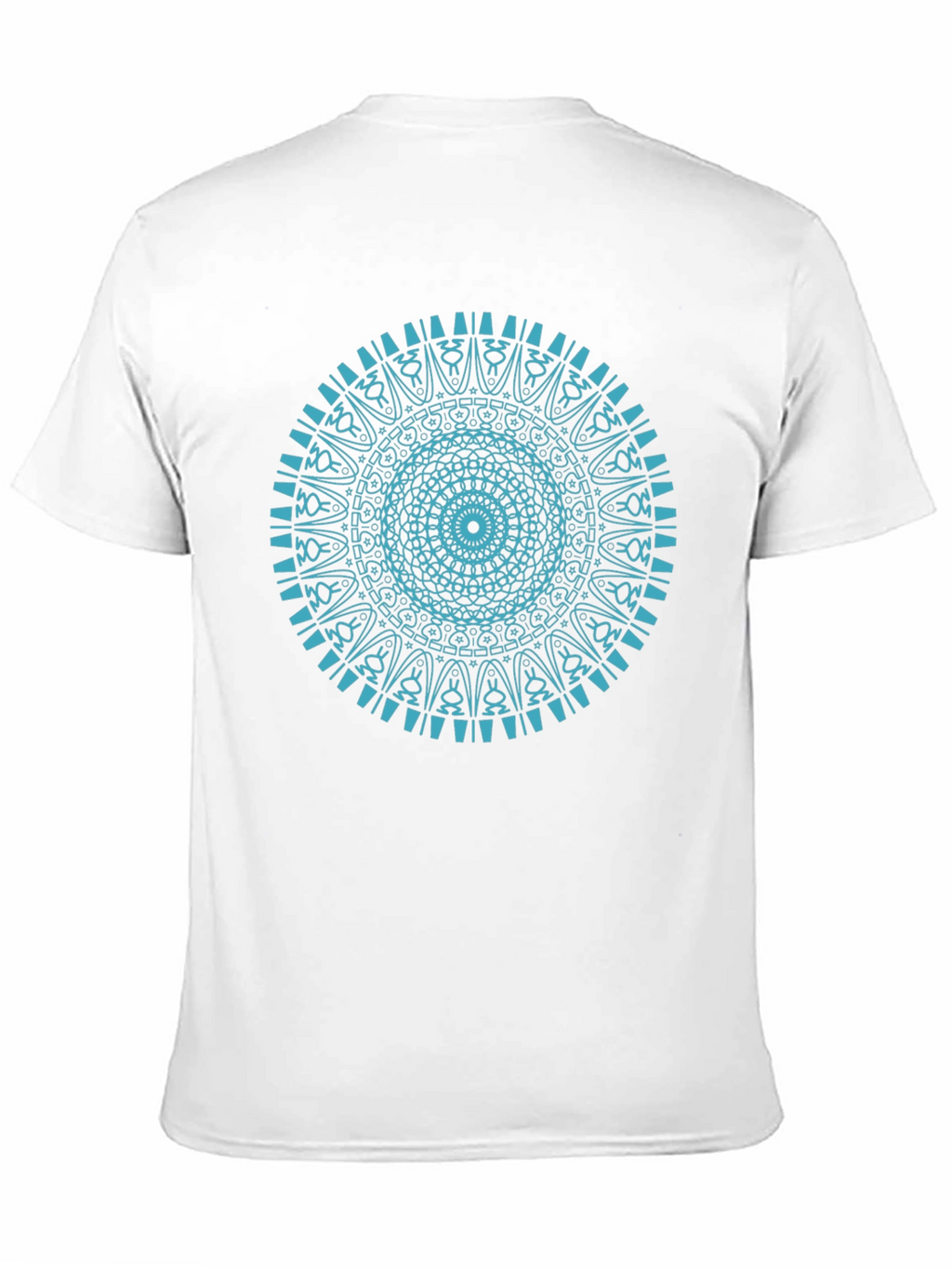 Mandala Print Black T-Shirt