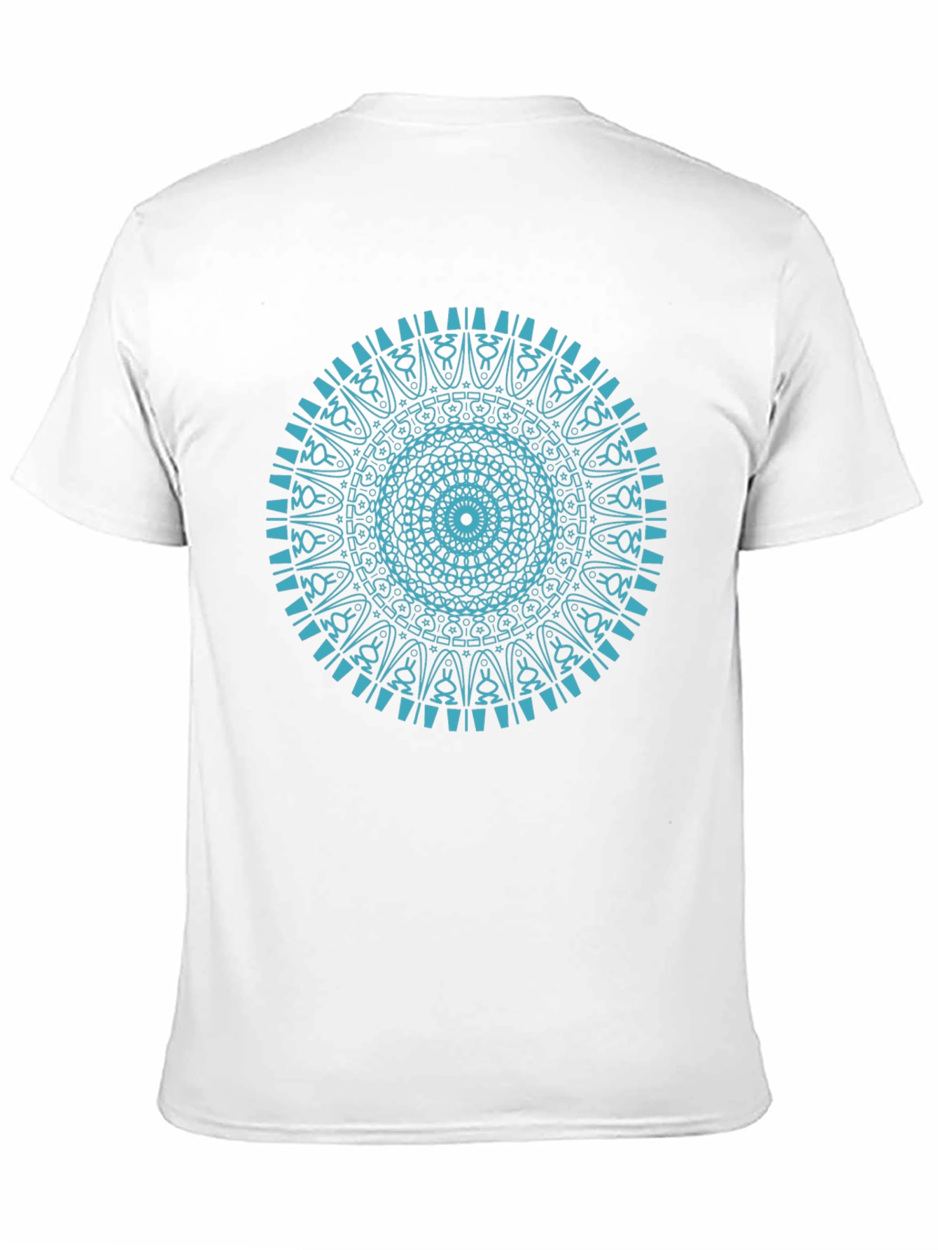 Mandala Print Black T-Shirt