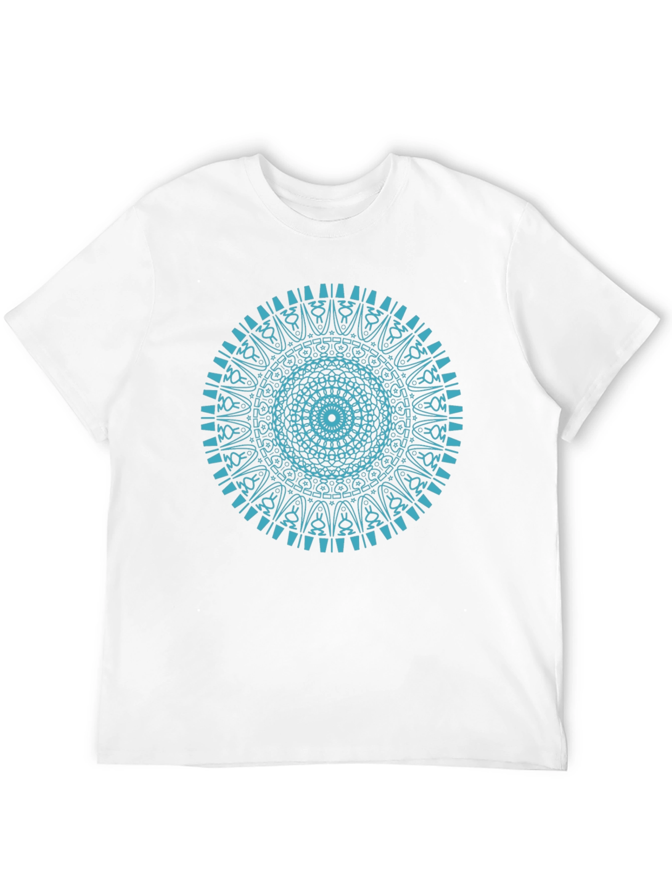Mandala Print Black T-Shirt