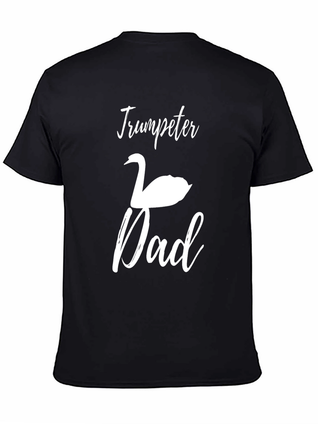 Trumpeter Swan Dad Black T-Shirt