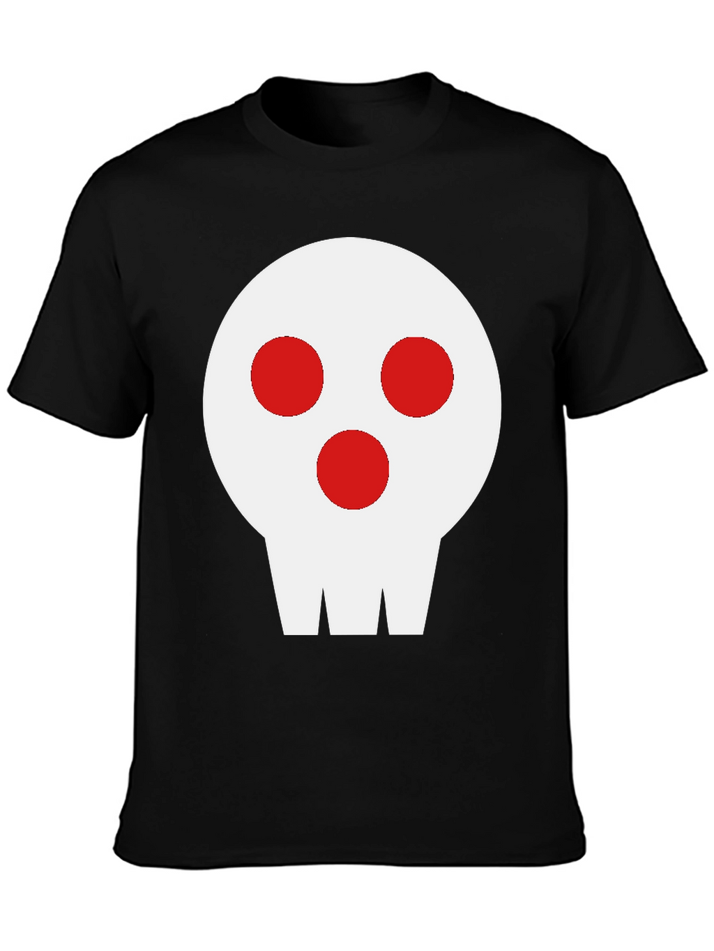 Skull Graphic Tee - Black Cotton Blend