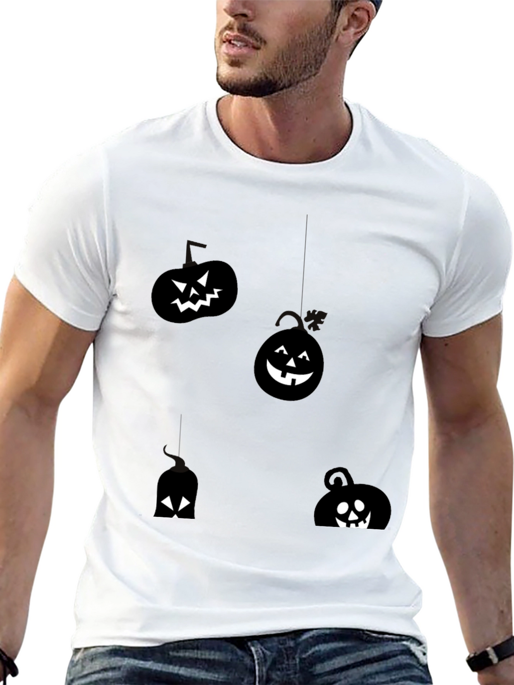 Halloween Pumpkin Graphic T-Shirt