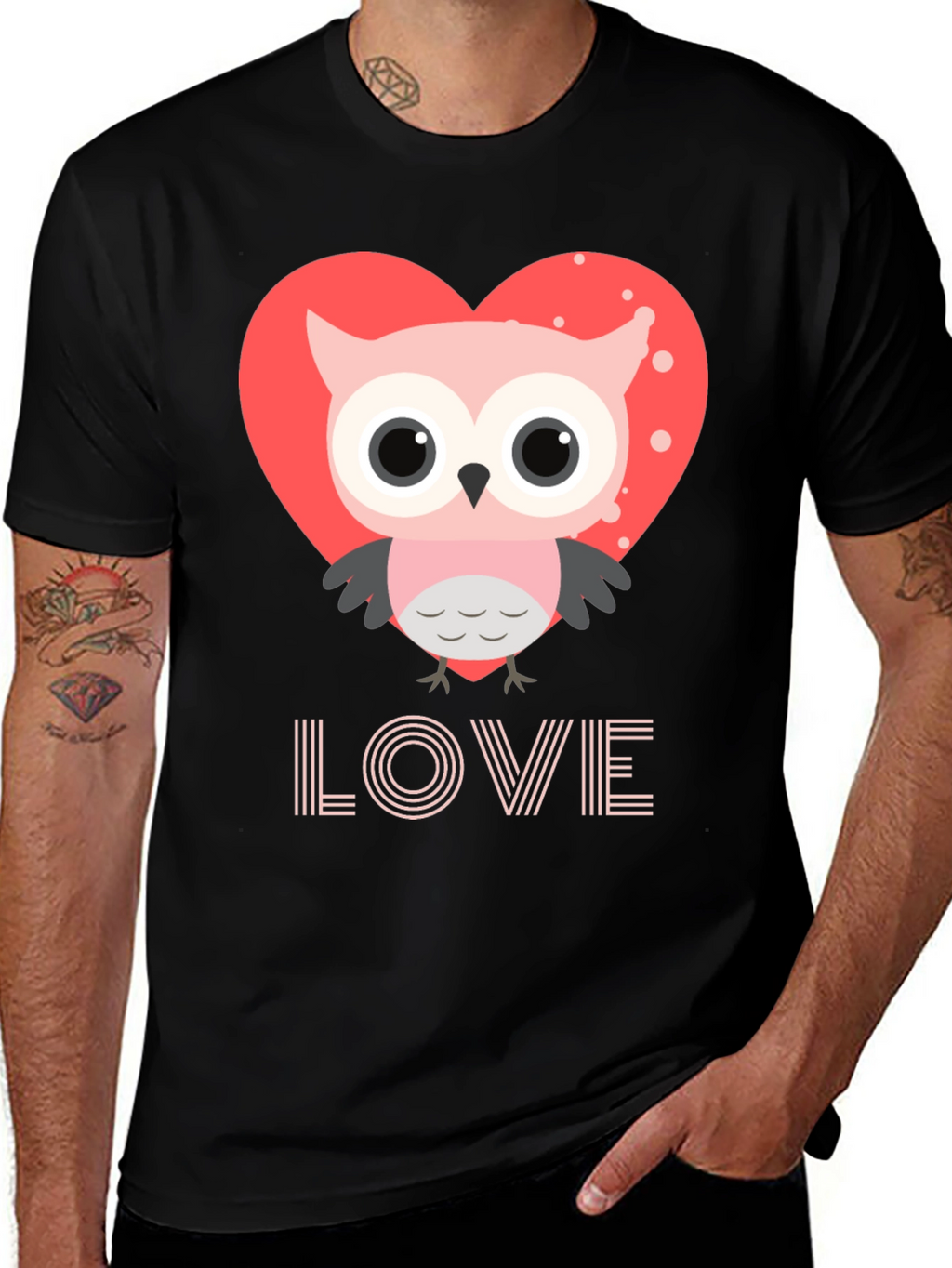 Owl Love Graphic Tee - Cute Valentines Day Shirt