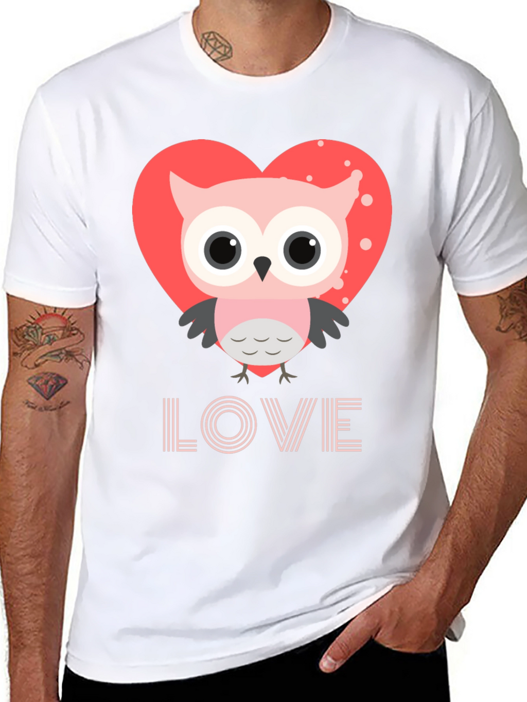 Owl Love Graphic Tee - Cute Valentines Day Shirt