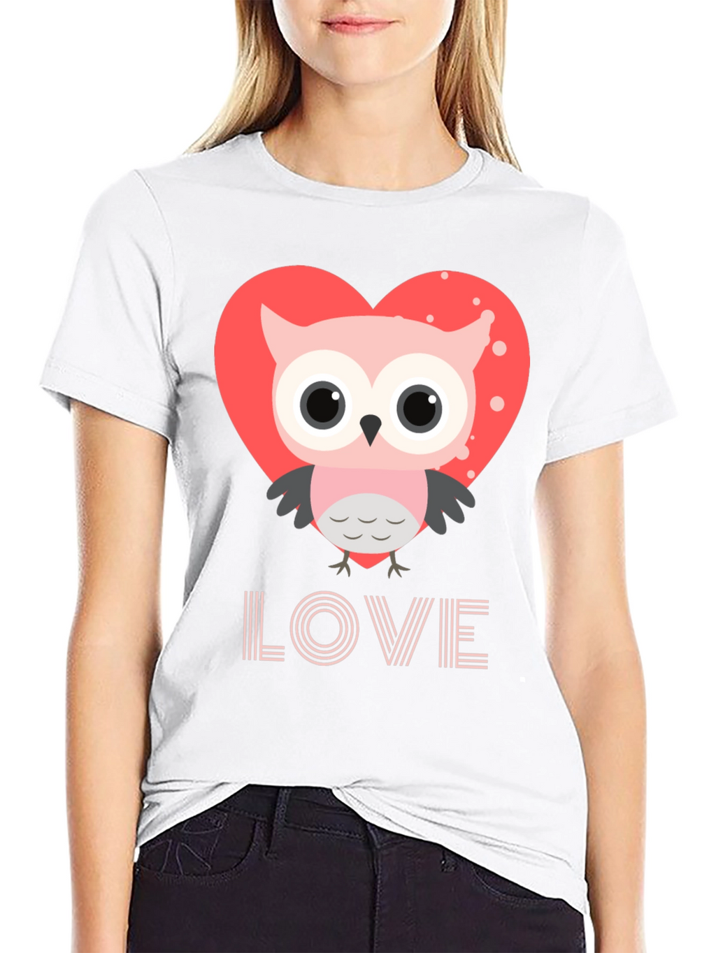 Owl Love Graphic Tee - Cute Valentines Day Shirt