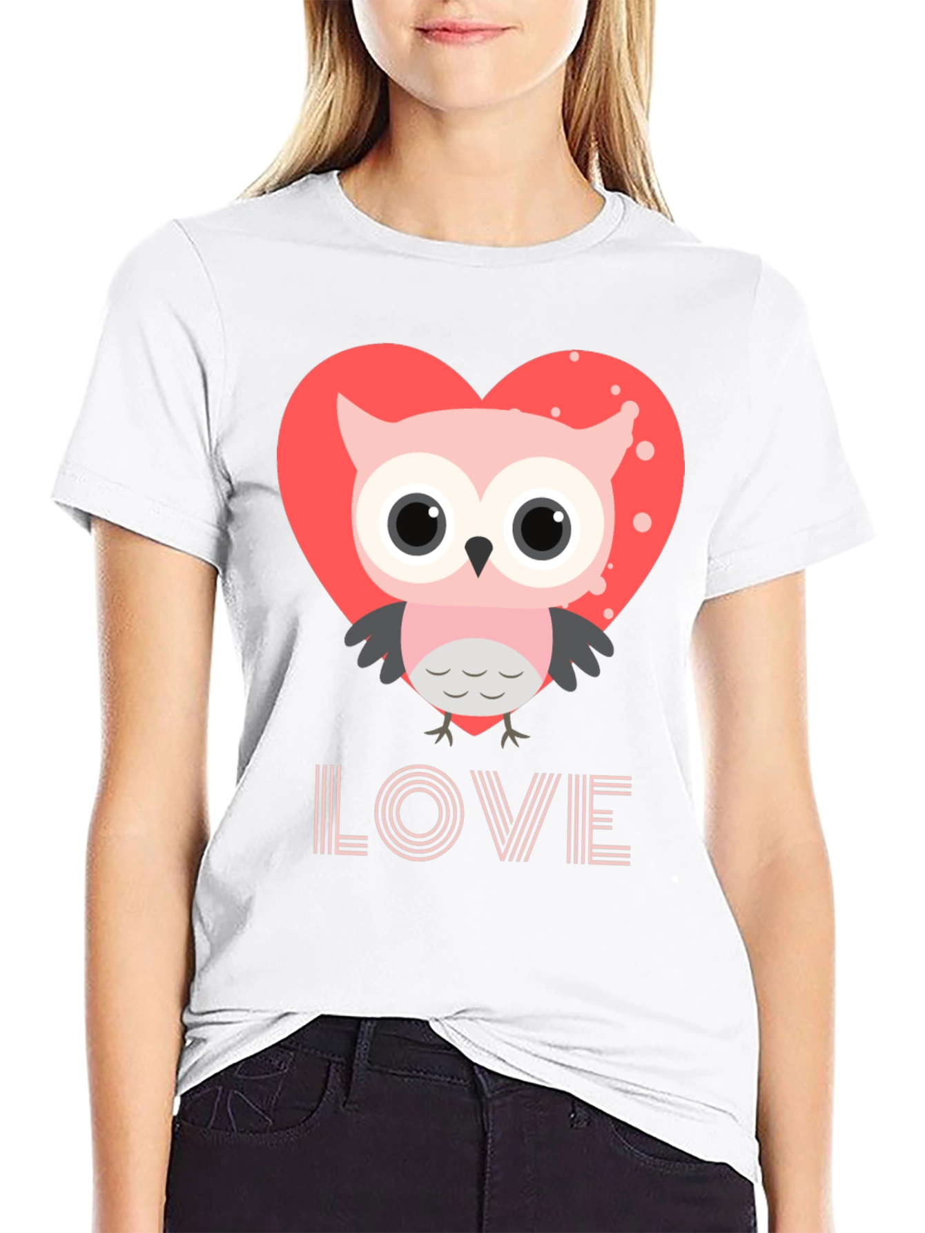 Owl Love Graphic Tee - Cute Valentines Day Shirt