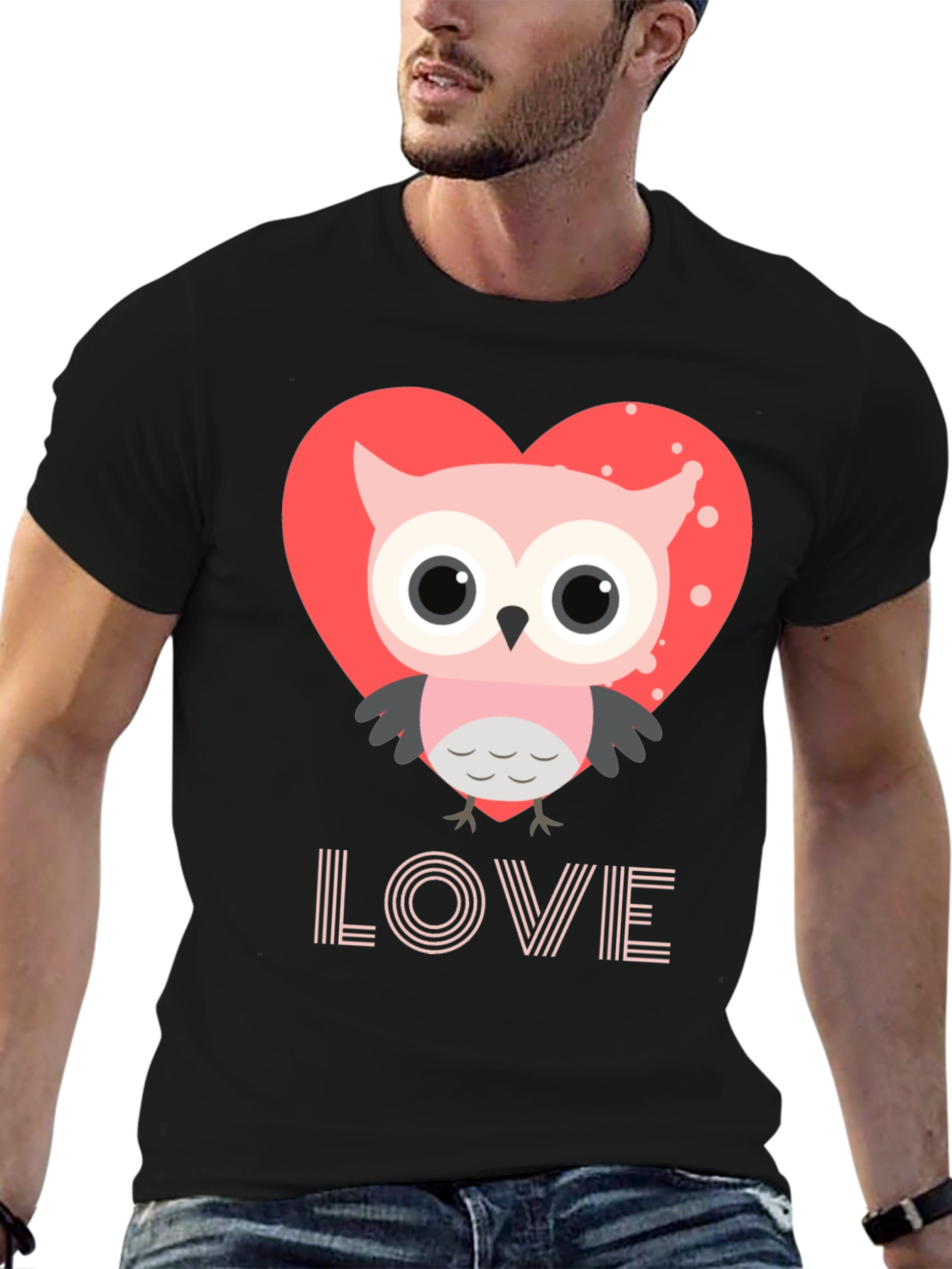Owl Love Graphic Tee - Cute Valentines Day Shirt