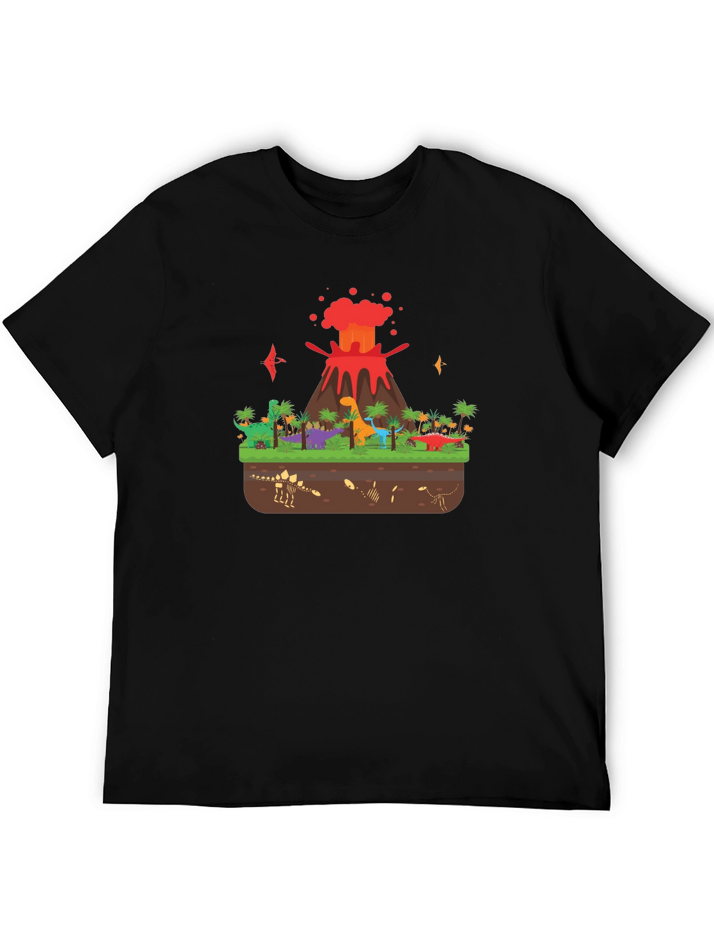 Dinosaur Volcano T-Shirt