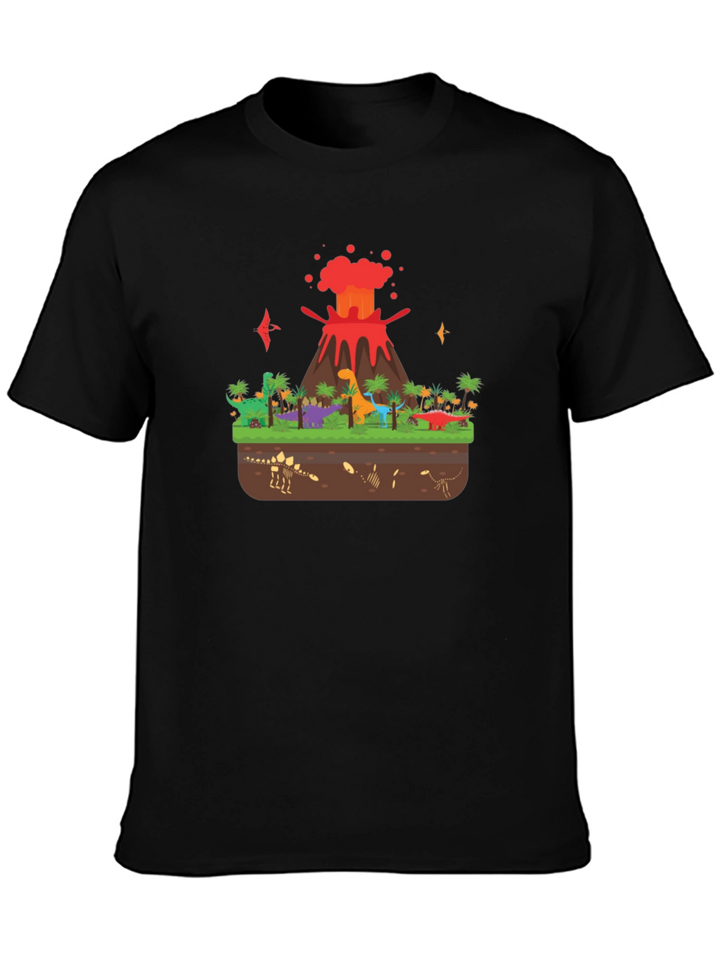 Dinosaur Volcano T-Shirt
