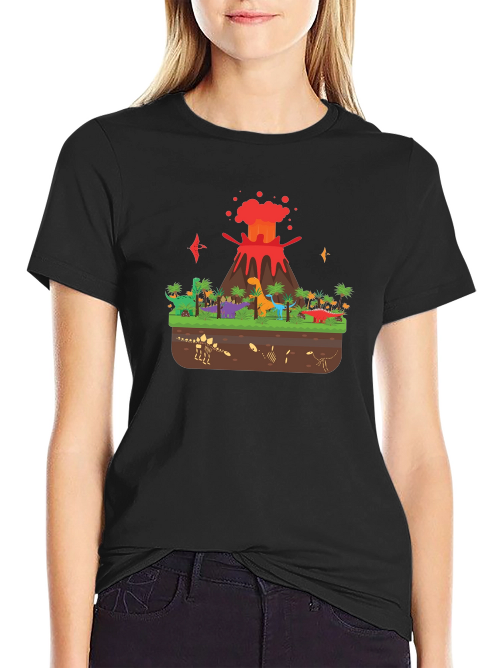 Dinosaur Volcano T-Shirt