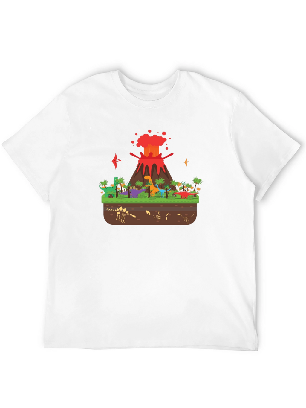 Dinosaur Volcano T-Shirt