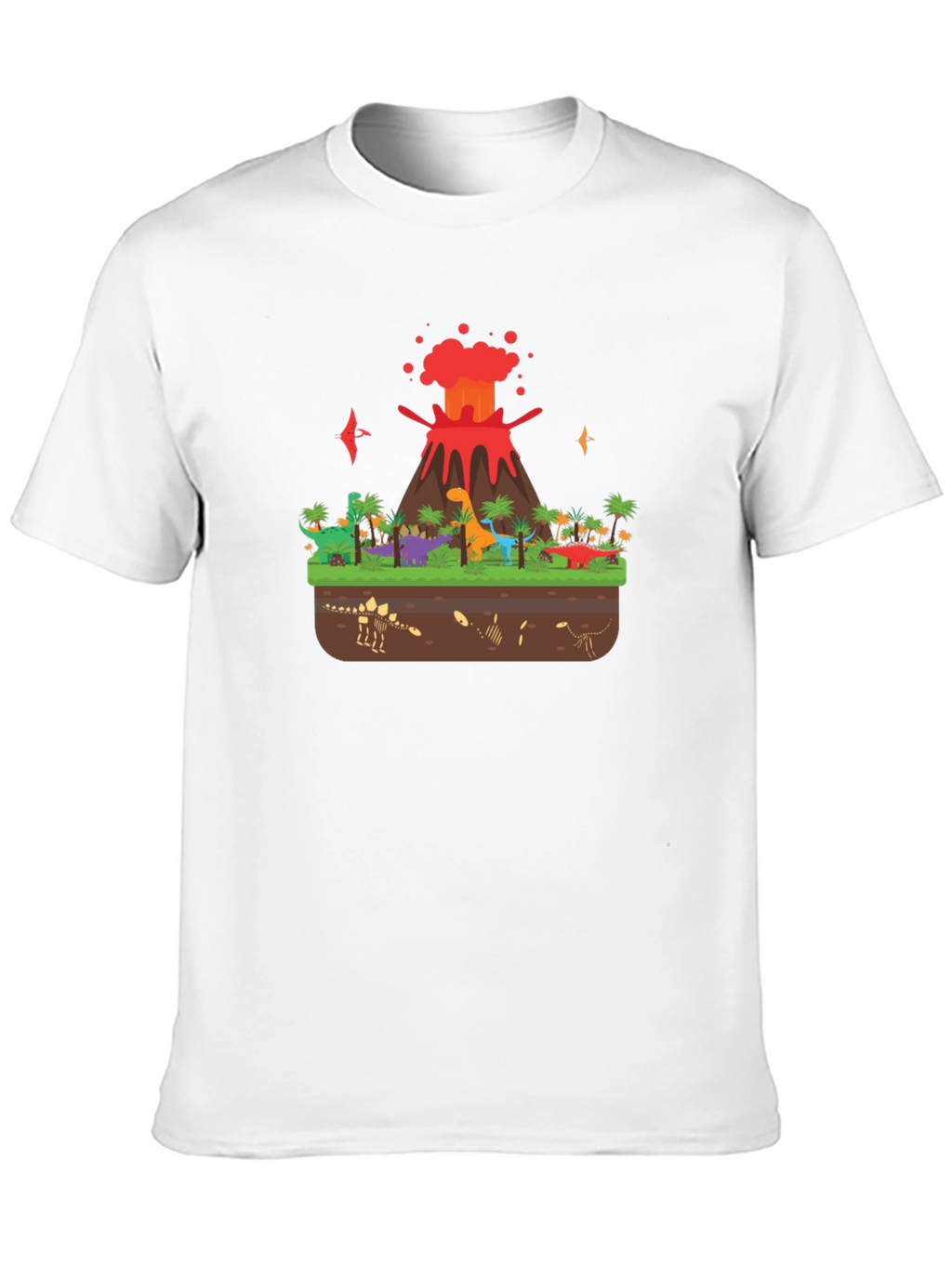 Dinosaur Volcano T-Shirt