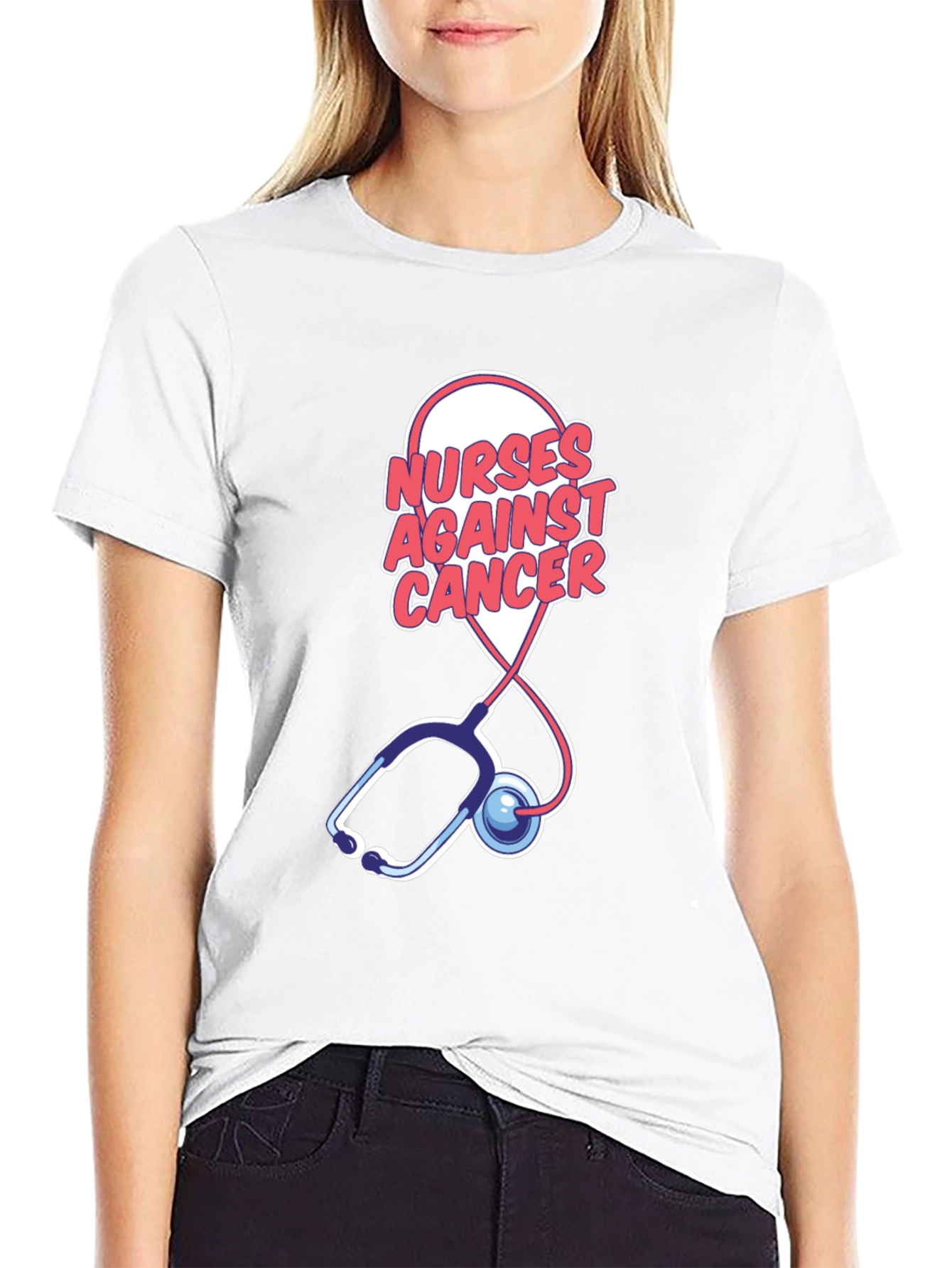 Nurses Against Cancer Graphic Tee - Support & Style