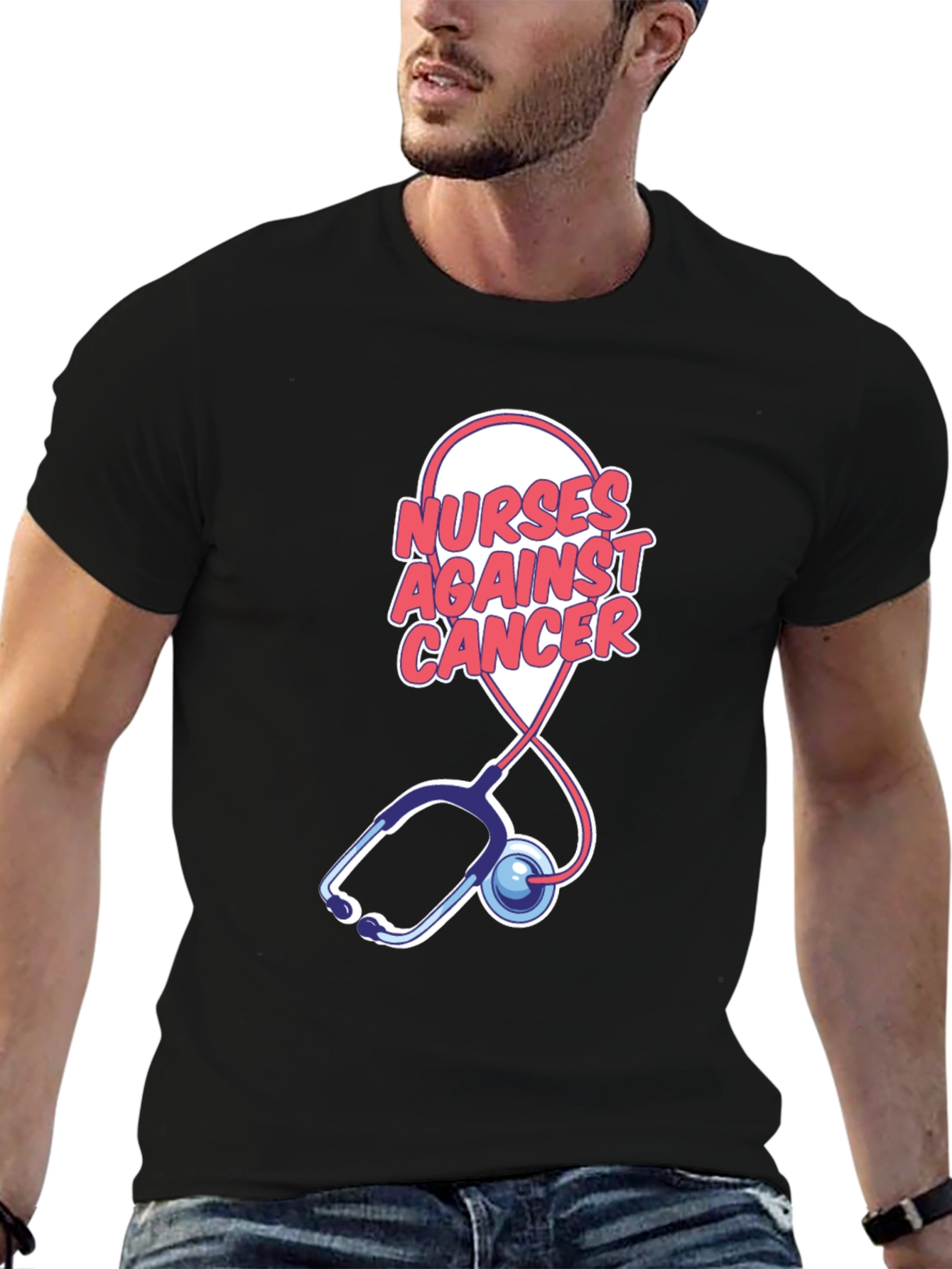 Nurses Against Cancer Graphic Tee - Support & Style