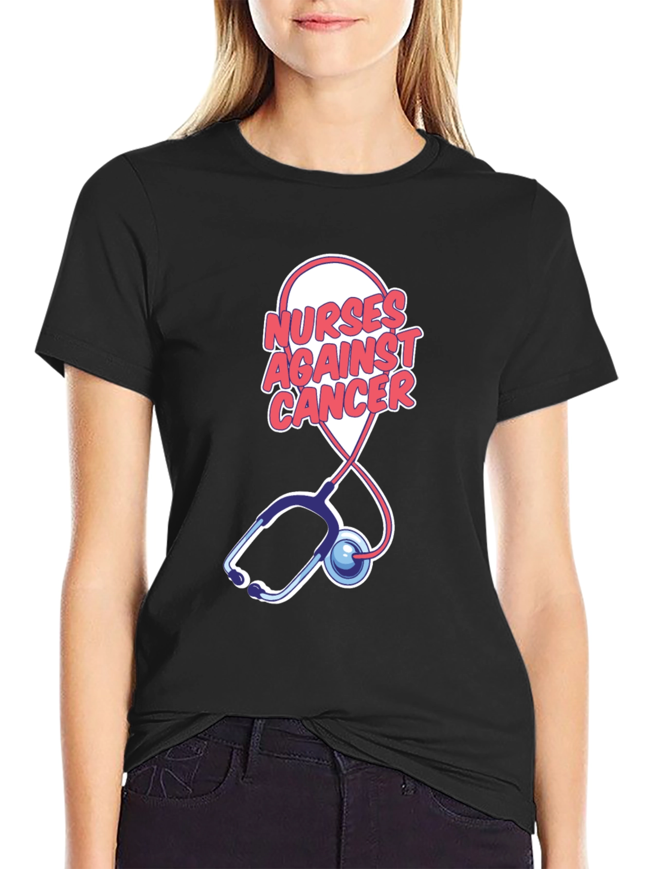 Nurses Against Cancer Graphic Tee - Support & Style