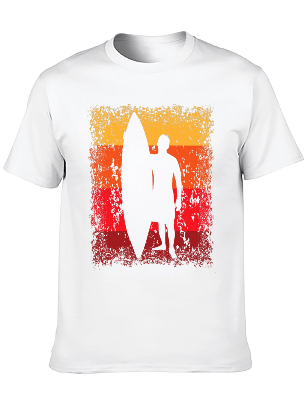 Sunset Surfer Graphic Tee - Black