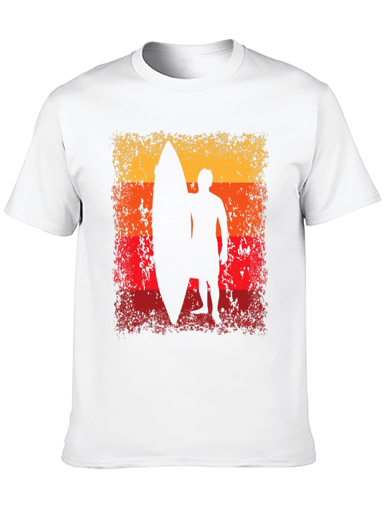 Sunset Surfer Graphic Tee - Black