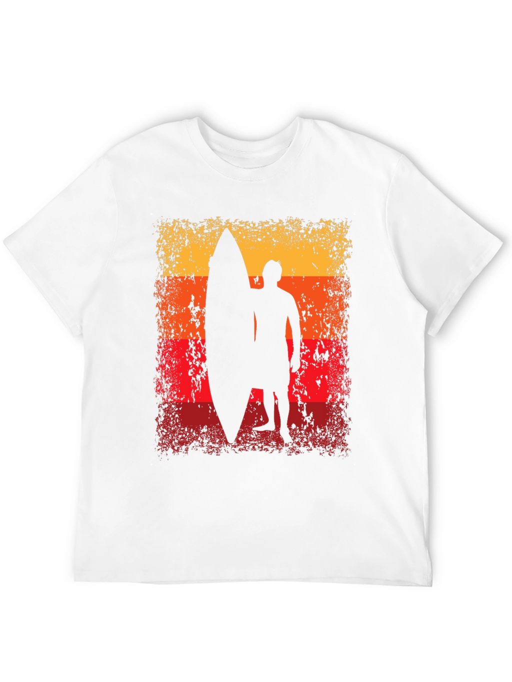 Sunset Surfer Graphic Tee - Black