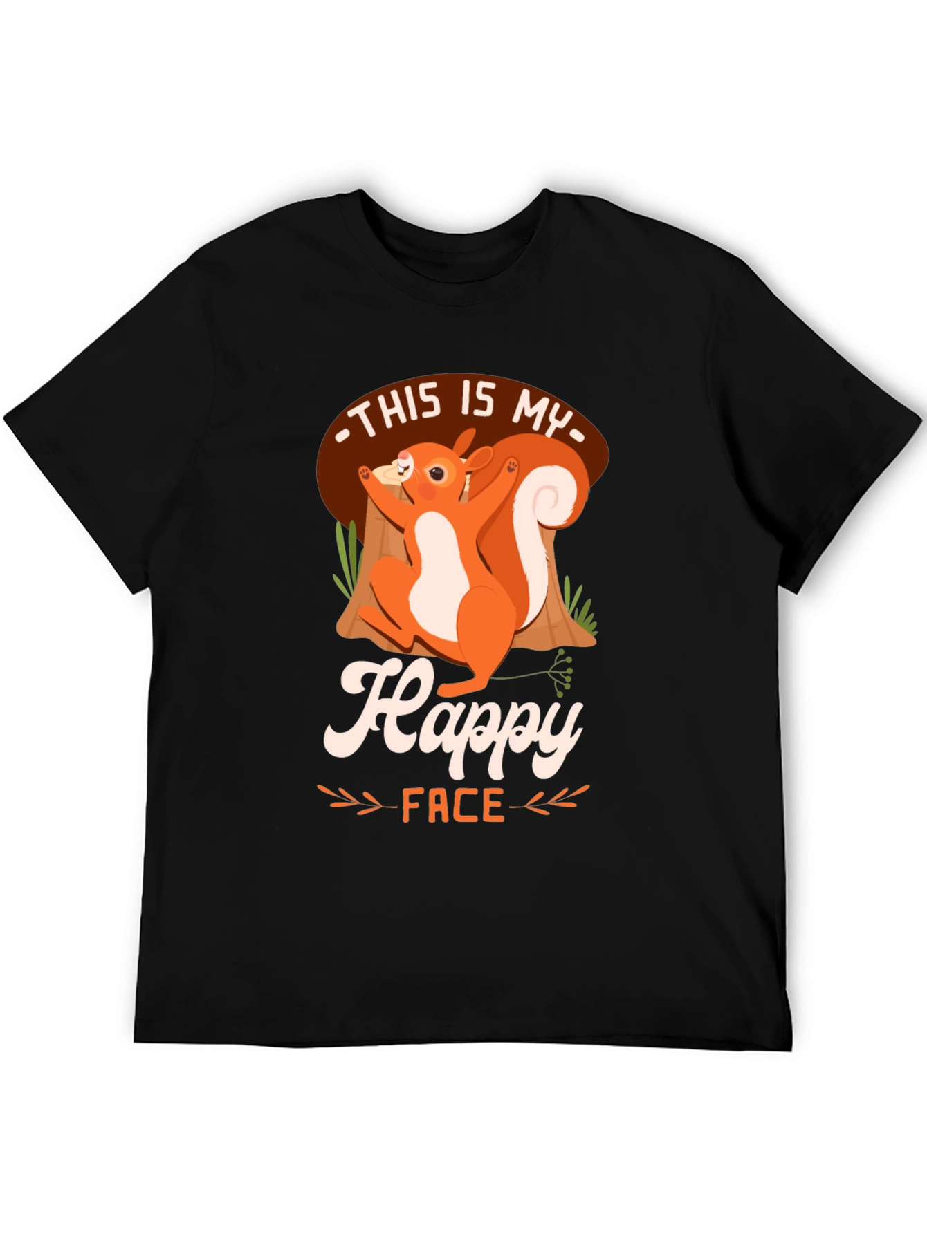 Happy Face Squirrel T-Shirt - Unisex Graphic Tee