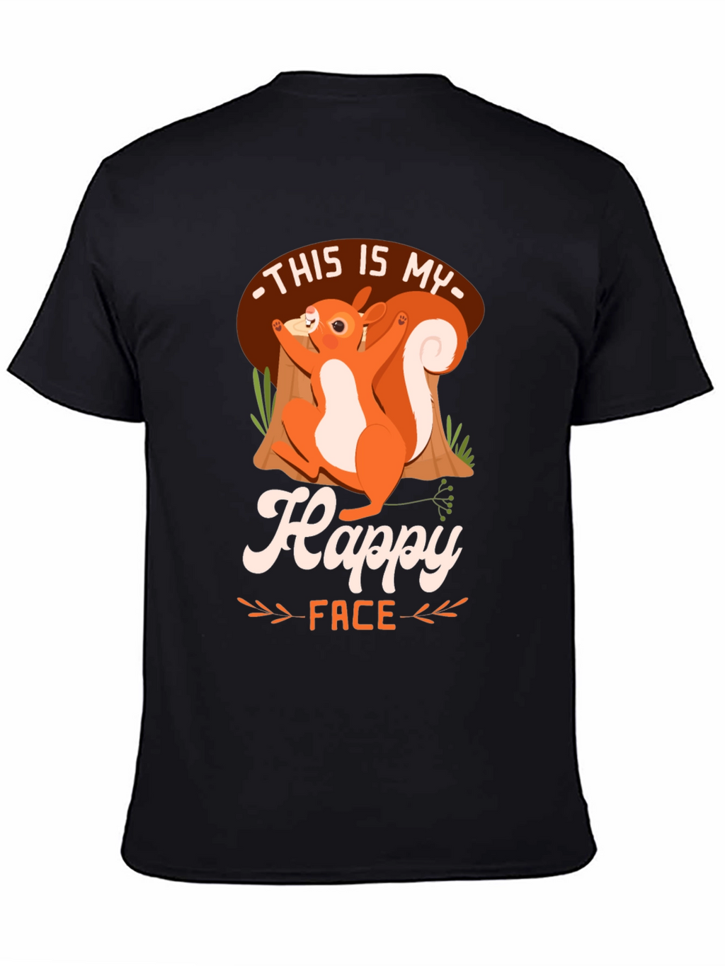 Happy Face Squirrel T-Shirt - Unisex Graphic Tee