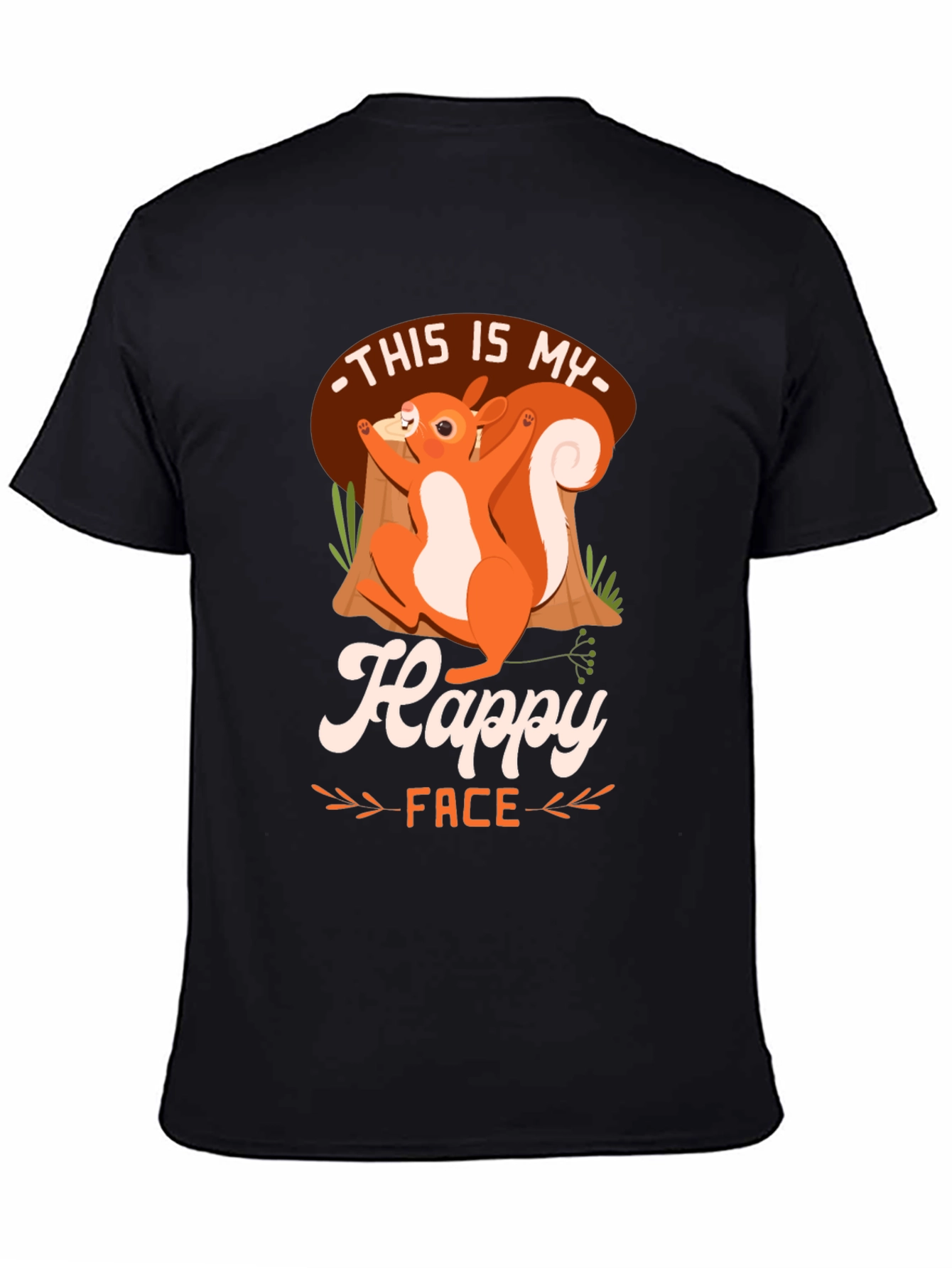 Happy Face Squirrel T-Shirt - Unisex Graphic Tee