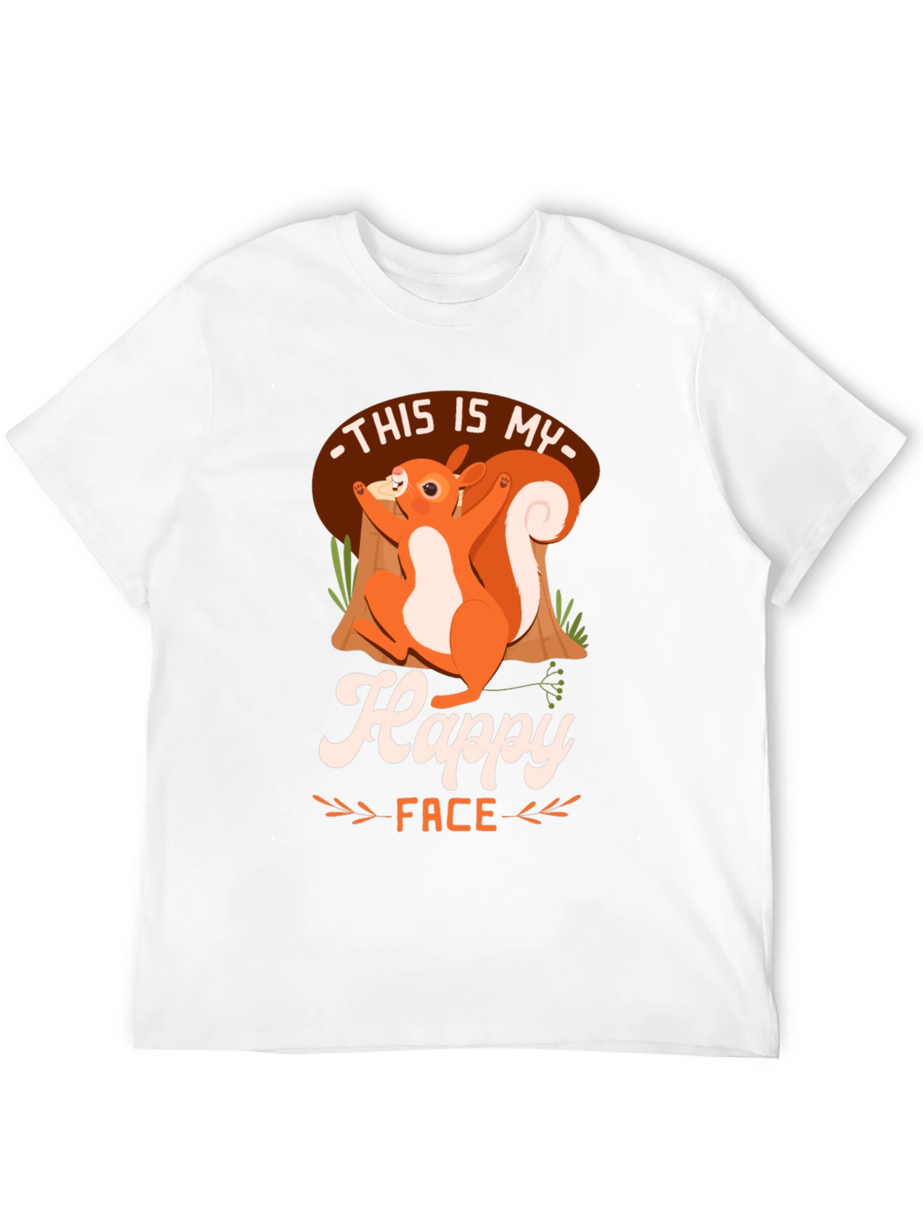 Happy Face Squirrel T-Shirt - Unisex Graphic Tee