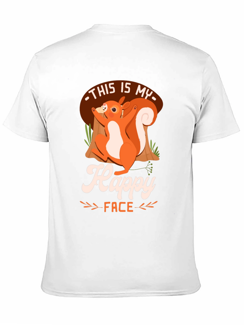 Happy Face Squirrel T-Shirt - Unisex Graphic Tee