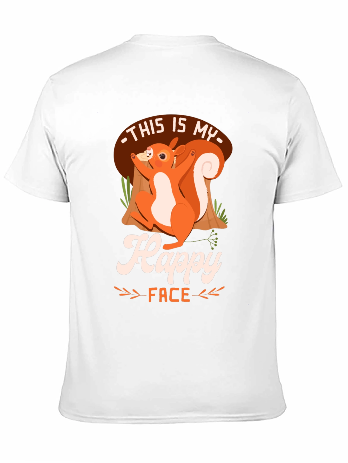 Happy Face Squirrel T-Shirt - Unisex Graphic Tee