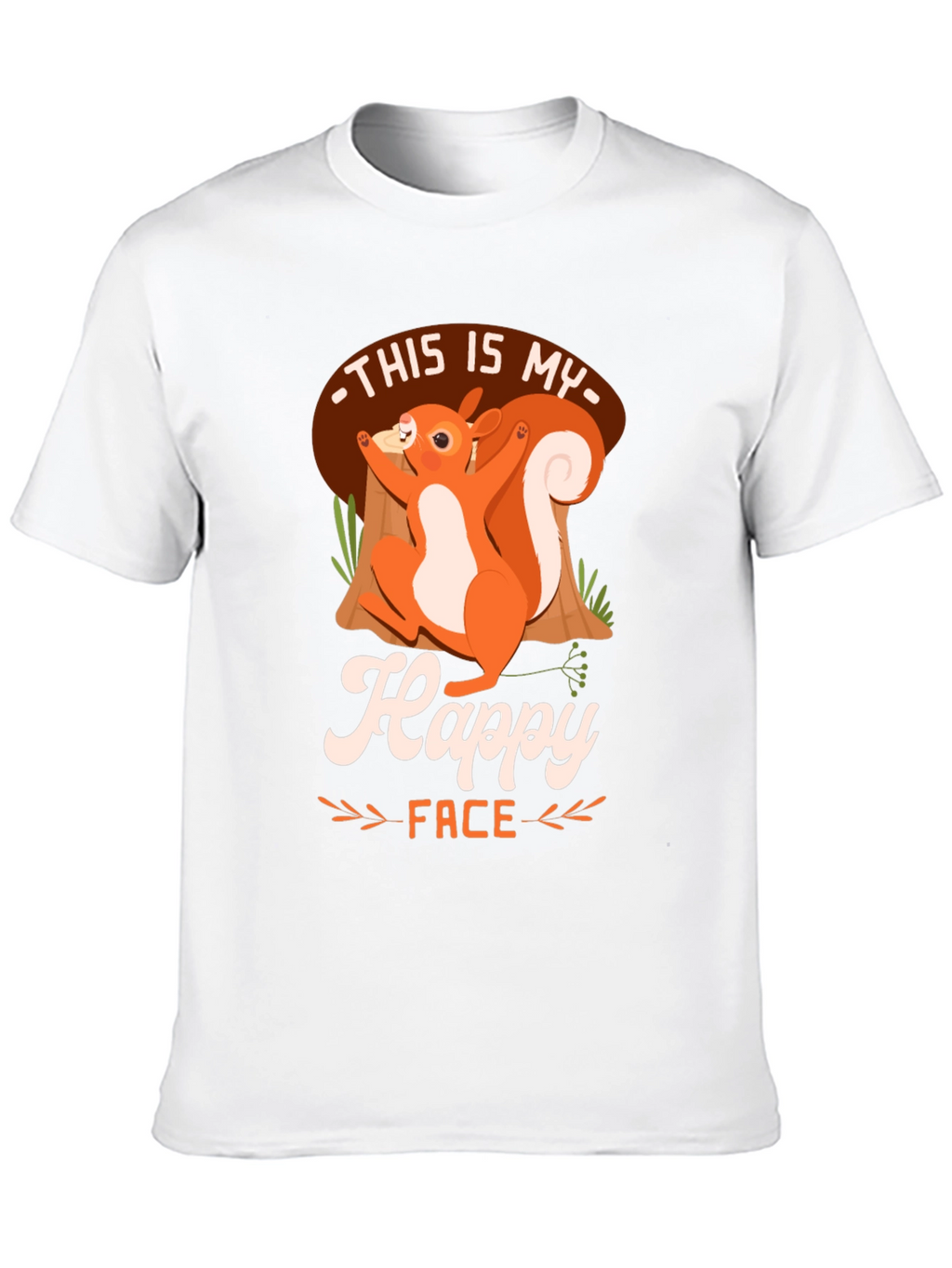 Happy Face Squirrel T-Shirt - Unisex Graphic Tee