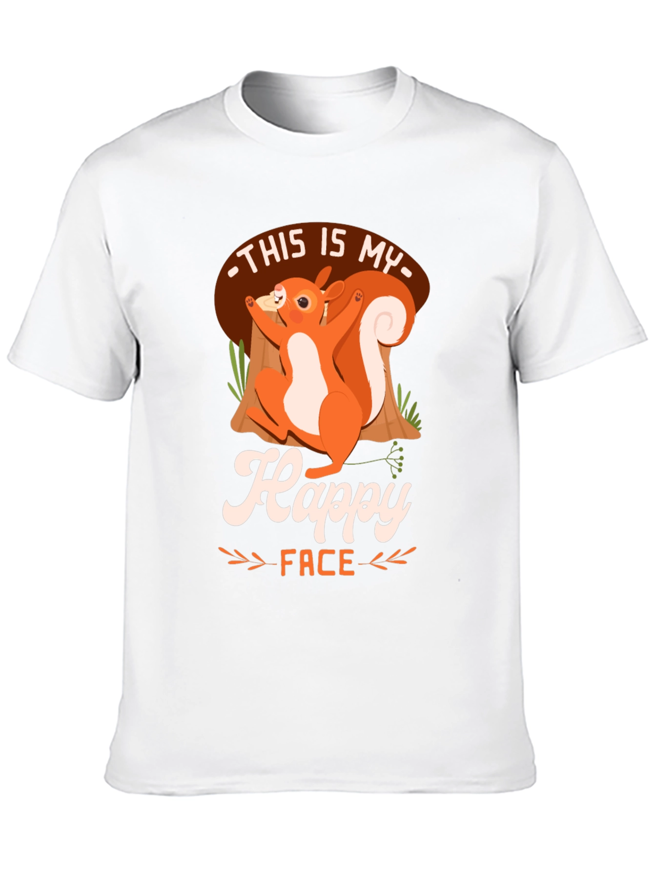 Happy Face Squirrel T-Shirt - Unisex Graphic Tee