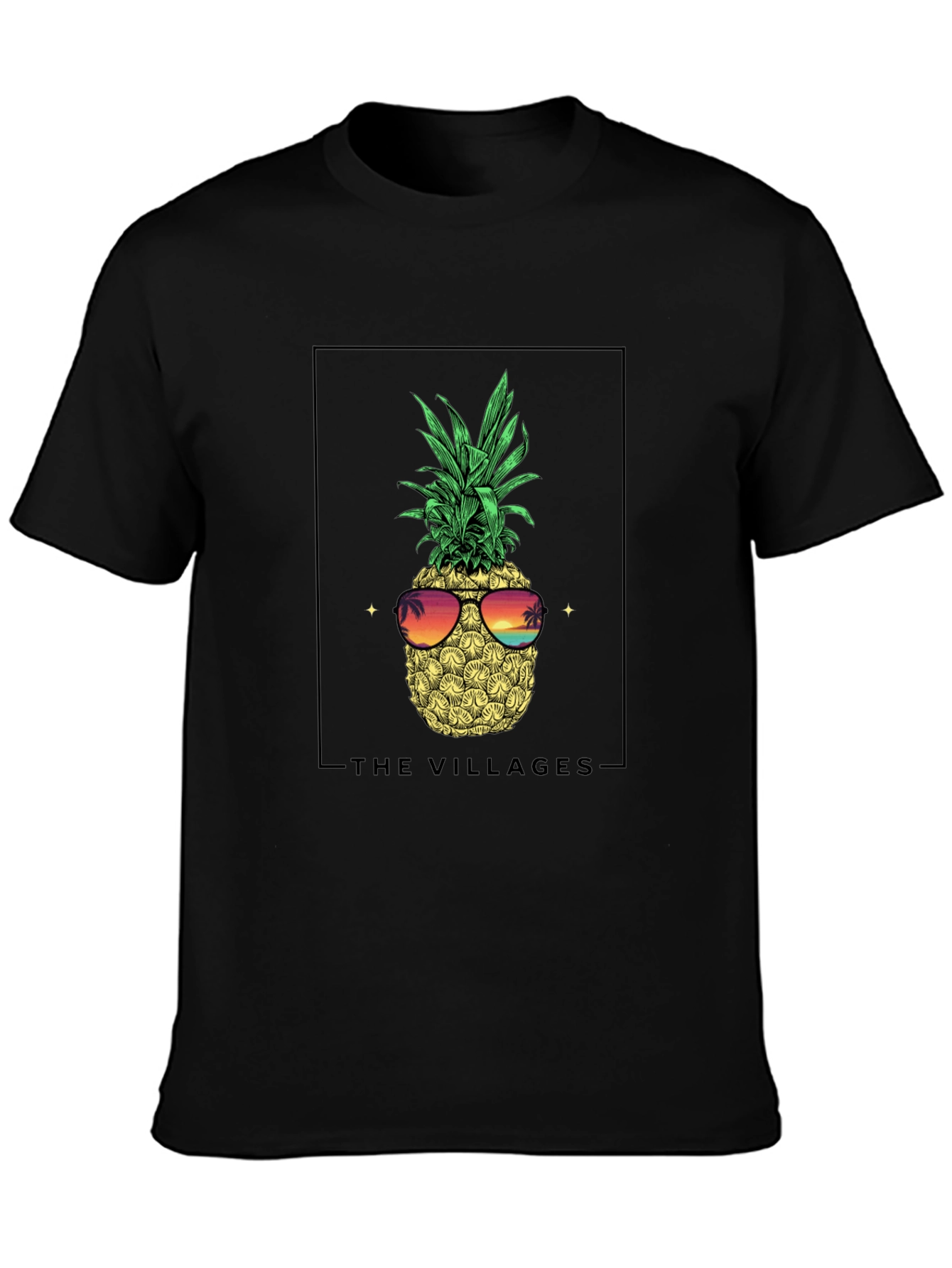 The Villages Pineapple Sunglasses Graphic T-Shirt