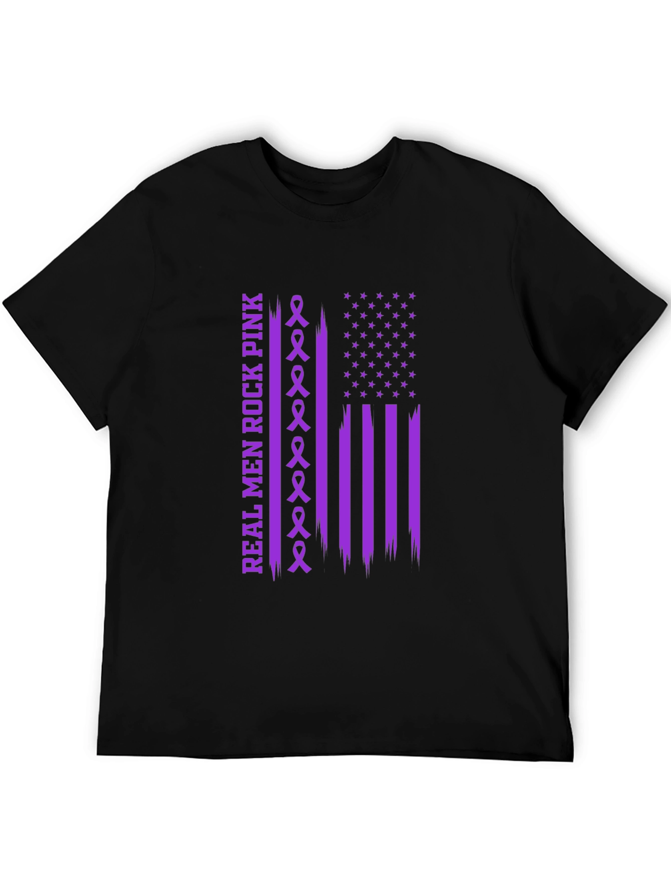 Real Men Rock Pink Awareness T-Shirt