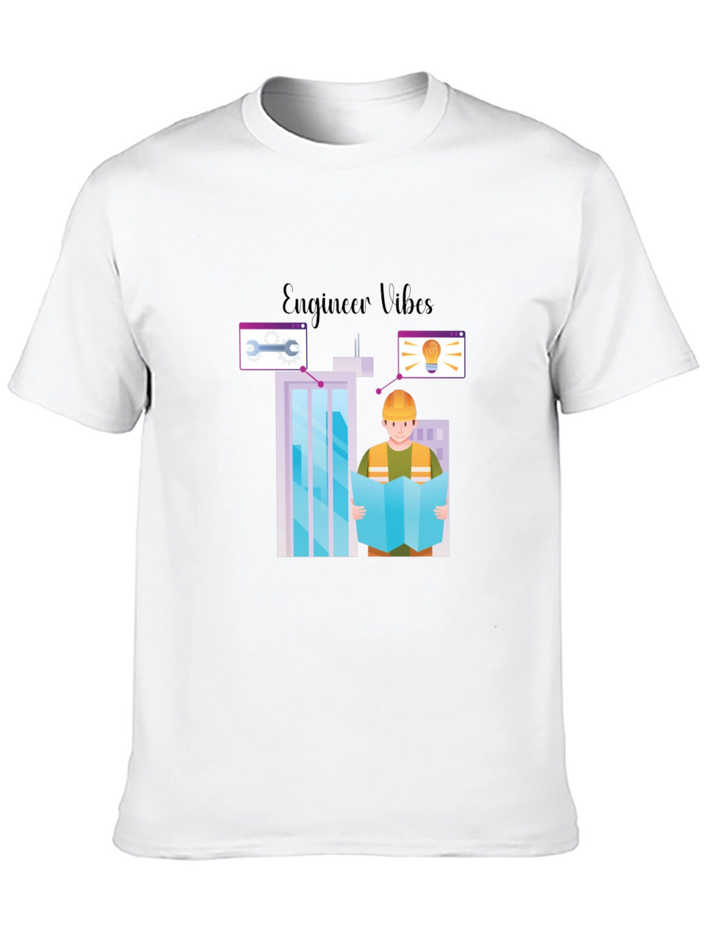 Engineer Vibes Graphic T-Shirt - Architect Building Design