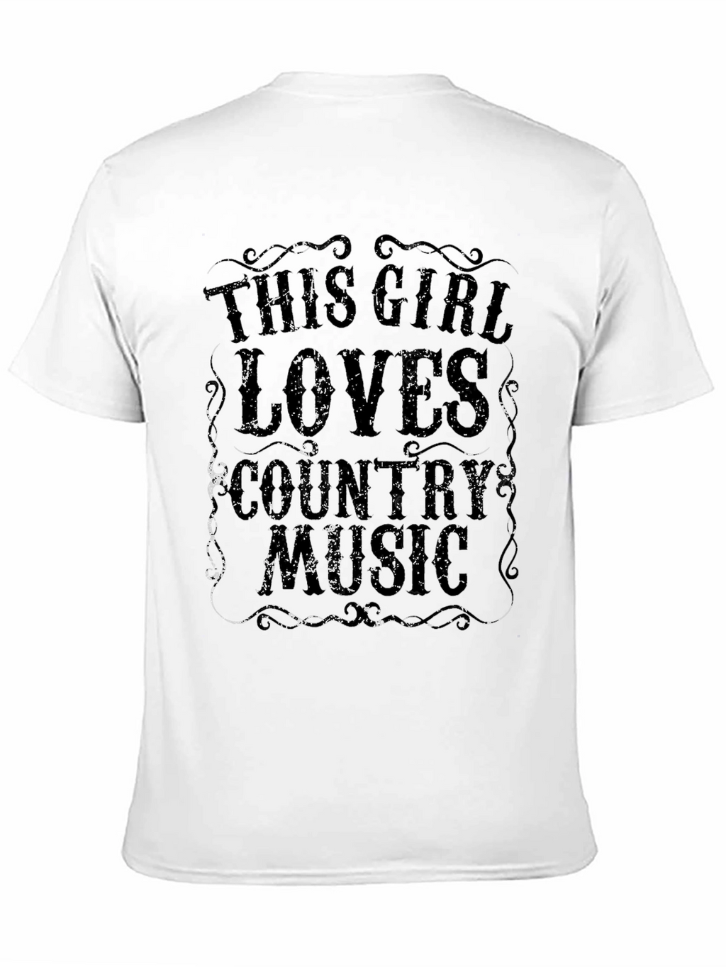 Country Music Lover T-Shirt - Black
