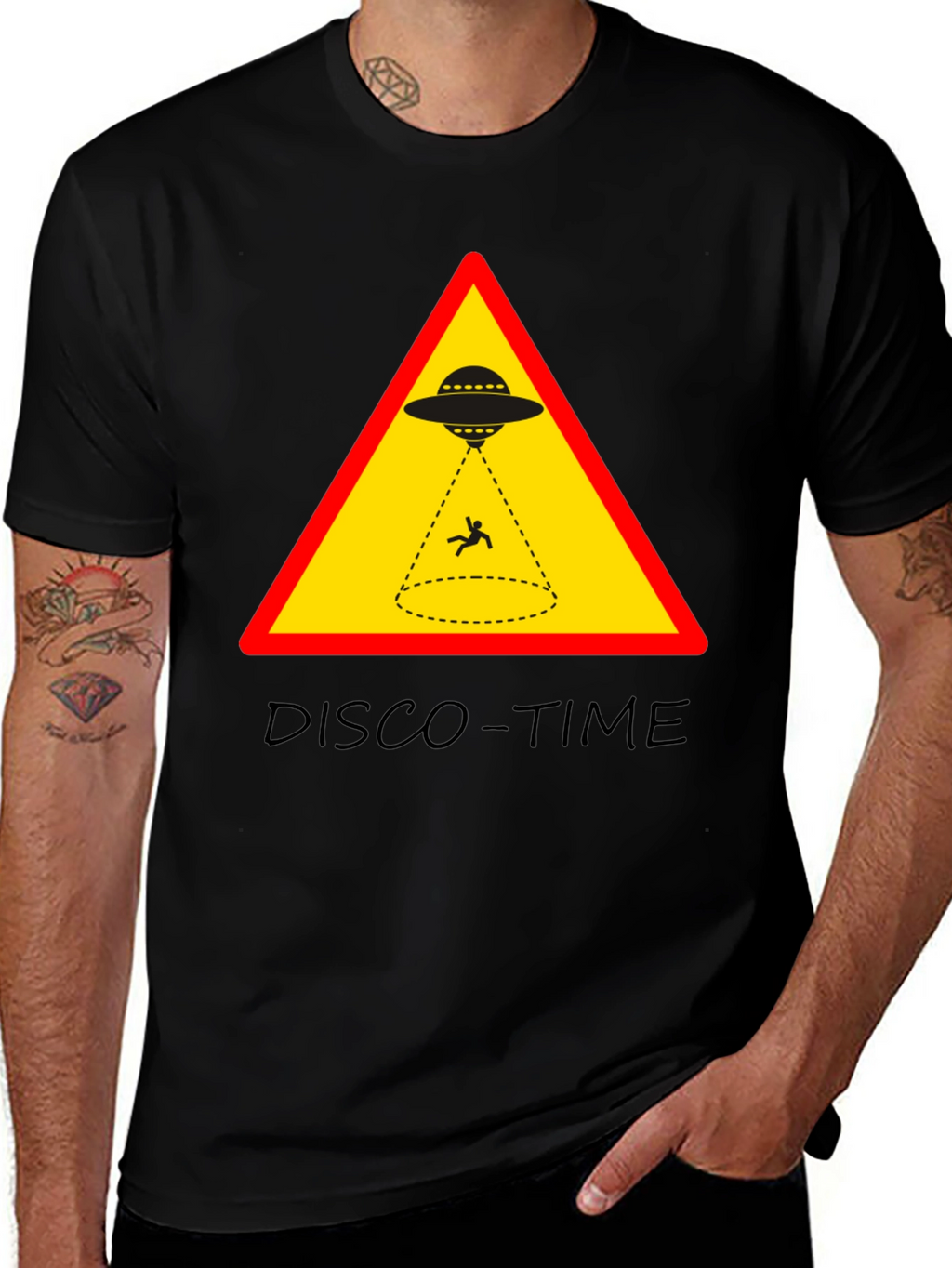 UFO Abduction Disco Time Graphic Tee