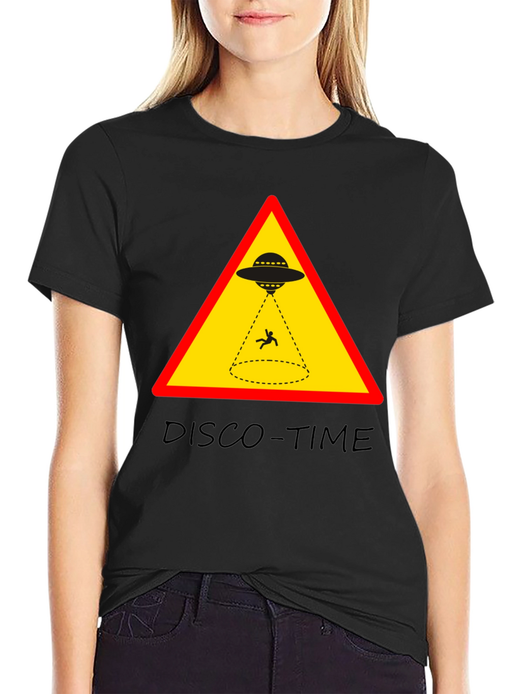 UFO Abduction Disco Time Graphic Tee