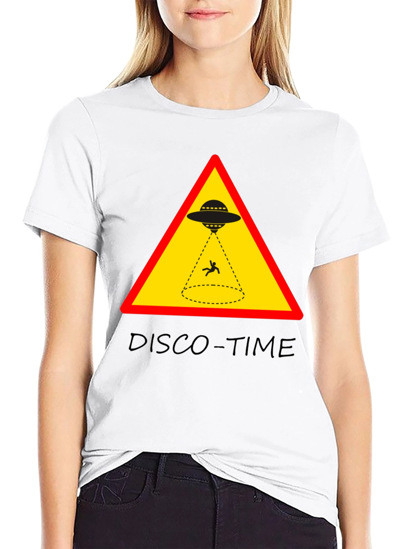 UFO Abduction Disco Time Graphic Tee
