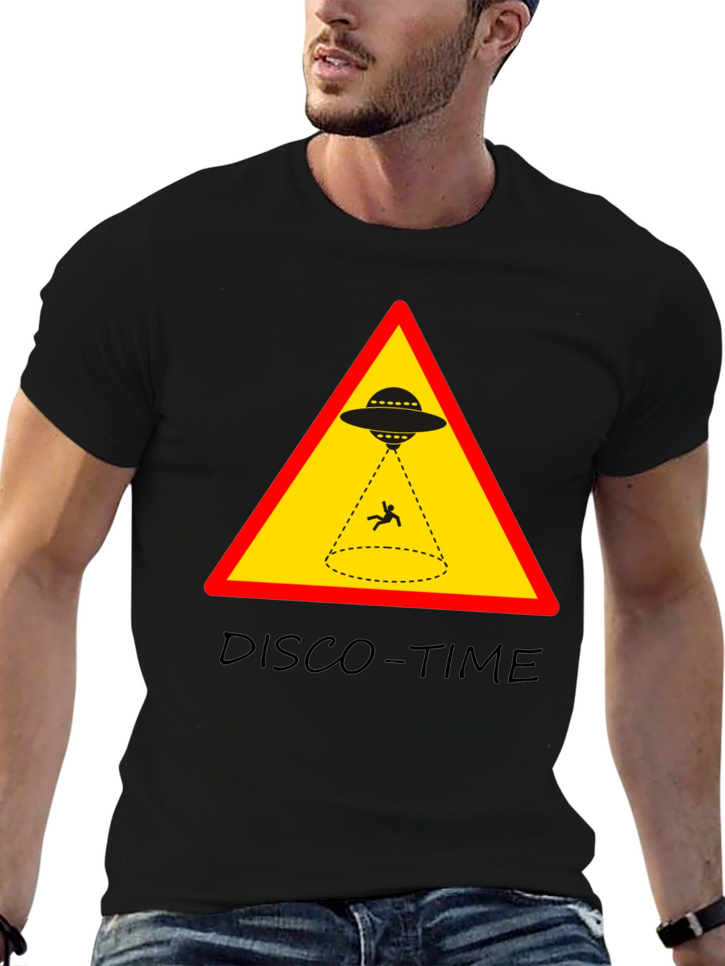 UFO Abduction Disco Time Graphic Tee