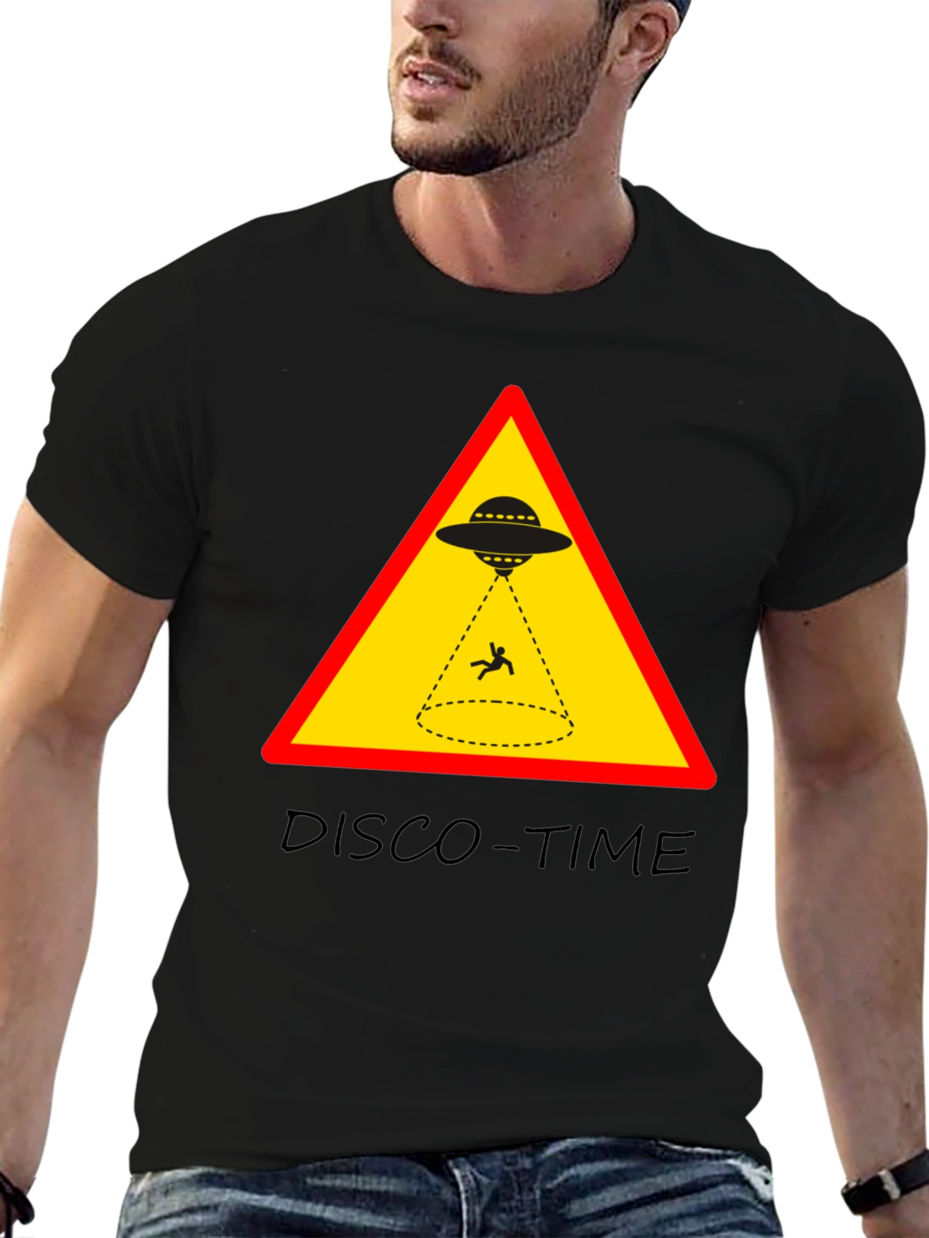 UFO Abduction Disco Time Graphic Tee