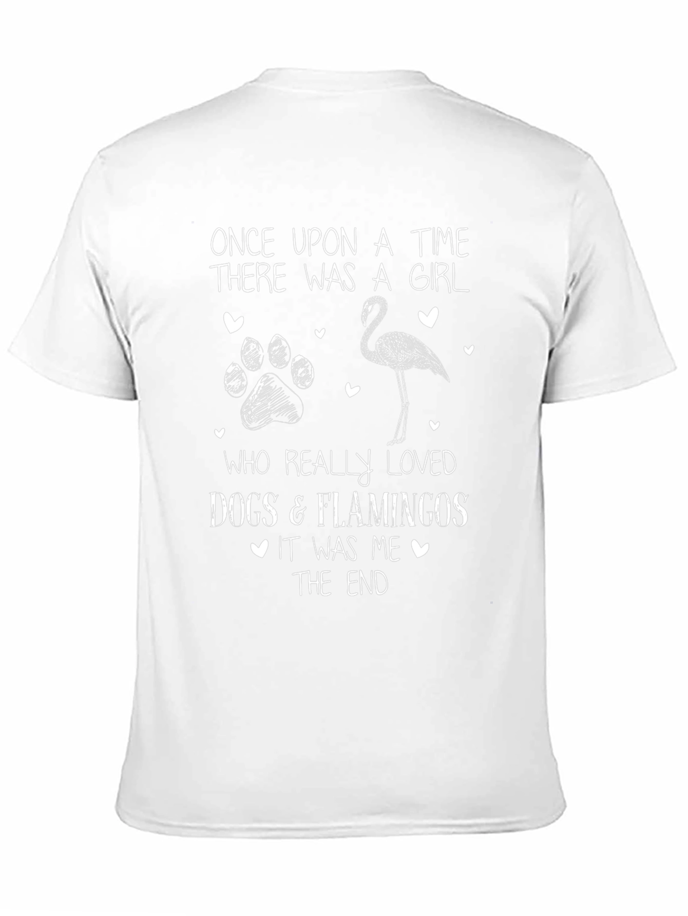 Dogs & Flamingos Lover T-Shirt Girls Story Tee