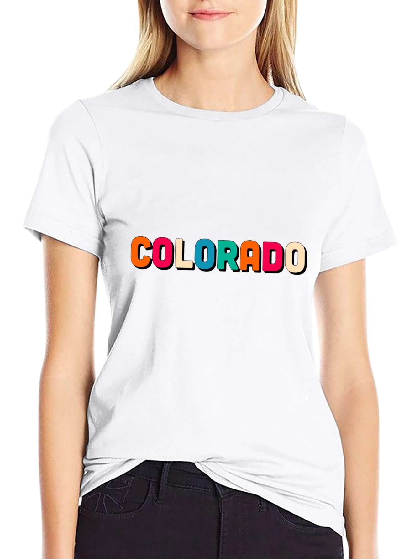 Colorado Graphic T-Shirt - Colorful Retro Design