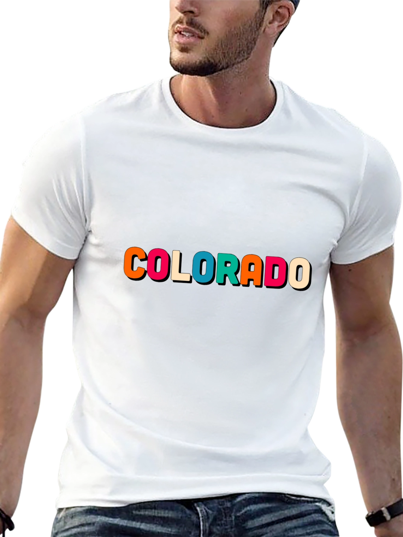 Colorado Graphic T-Shirt - Colorful Retro Design