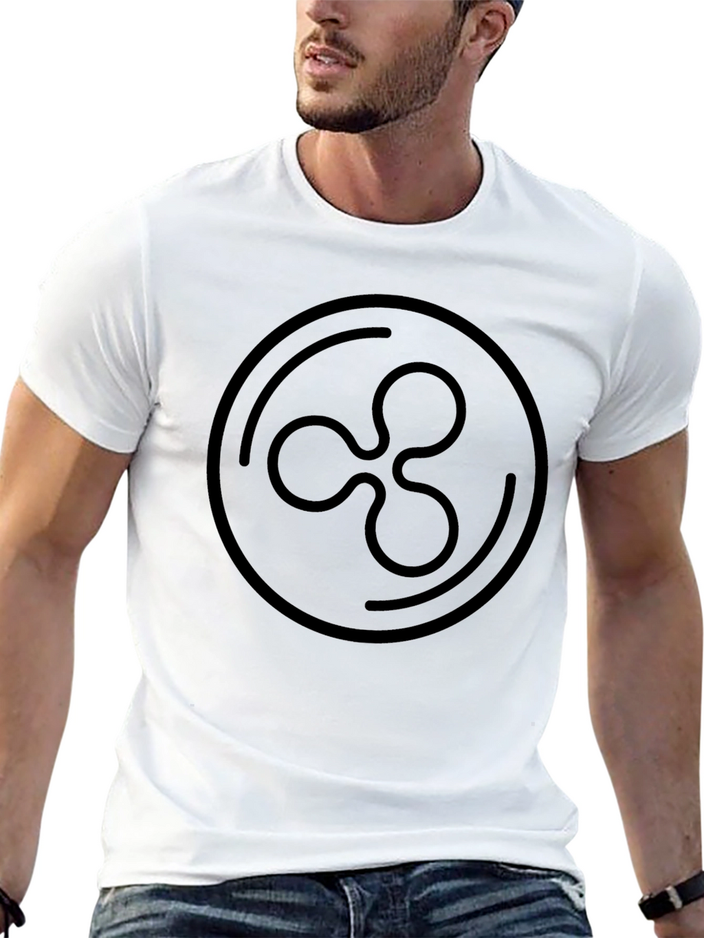 Ripple Crypto T-Shirt - Black Cryptocurrency Tee