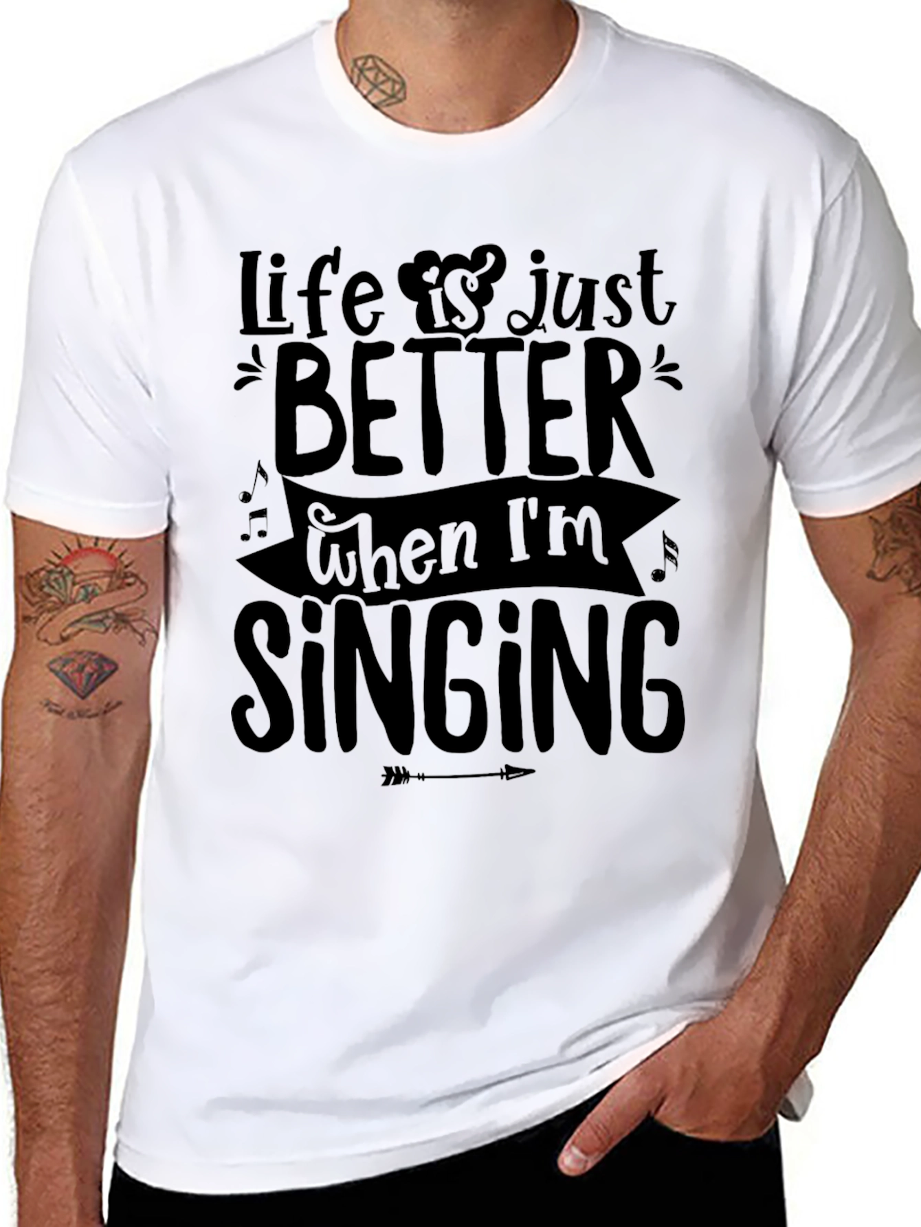 Life is Better Singing Tee