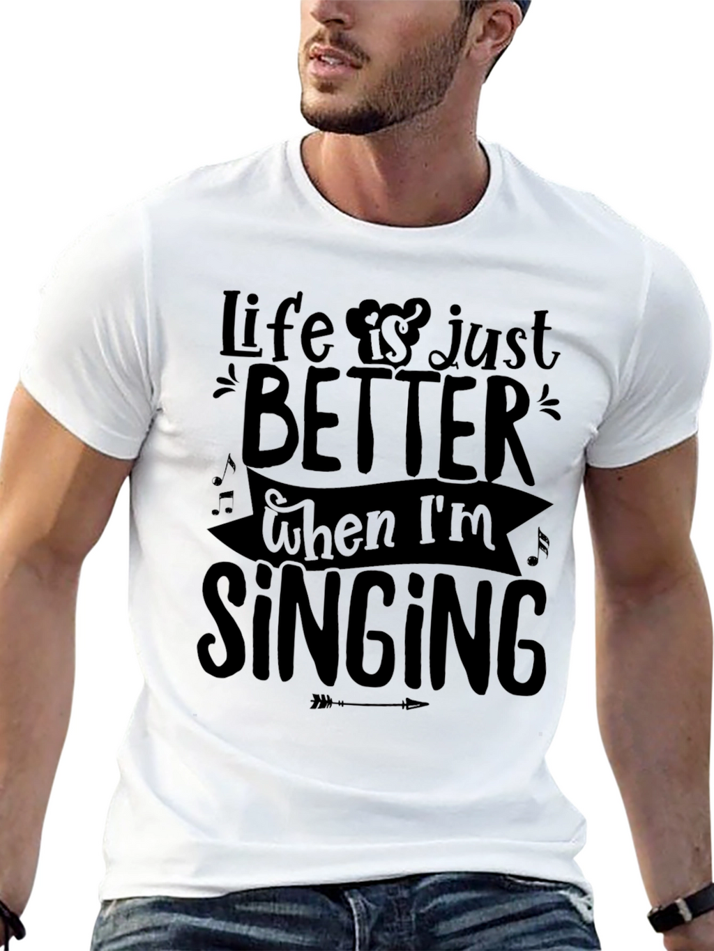 Life is Better Singing Tee